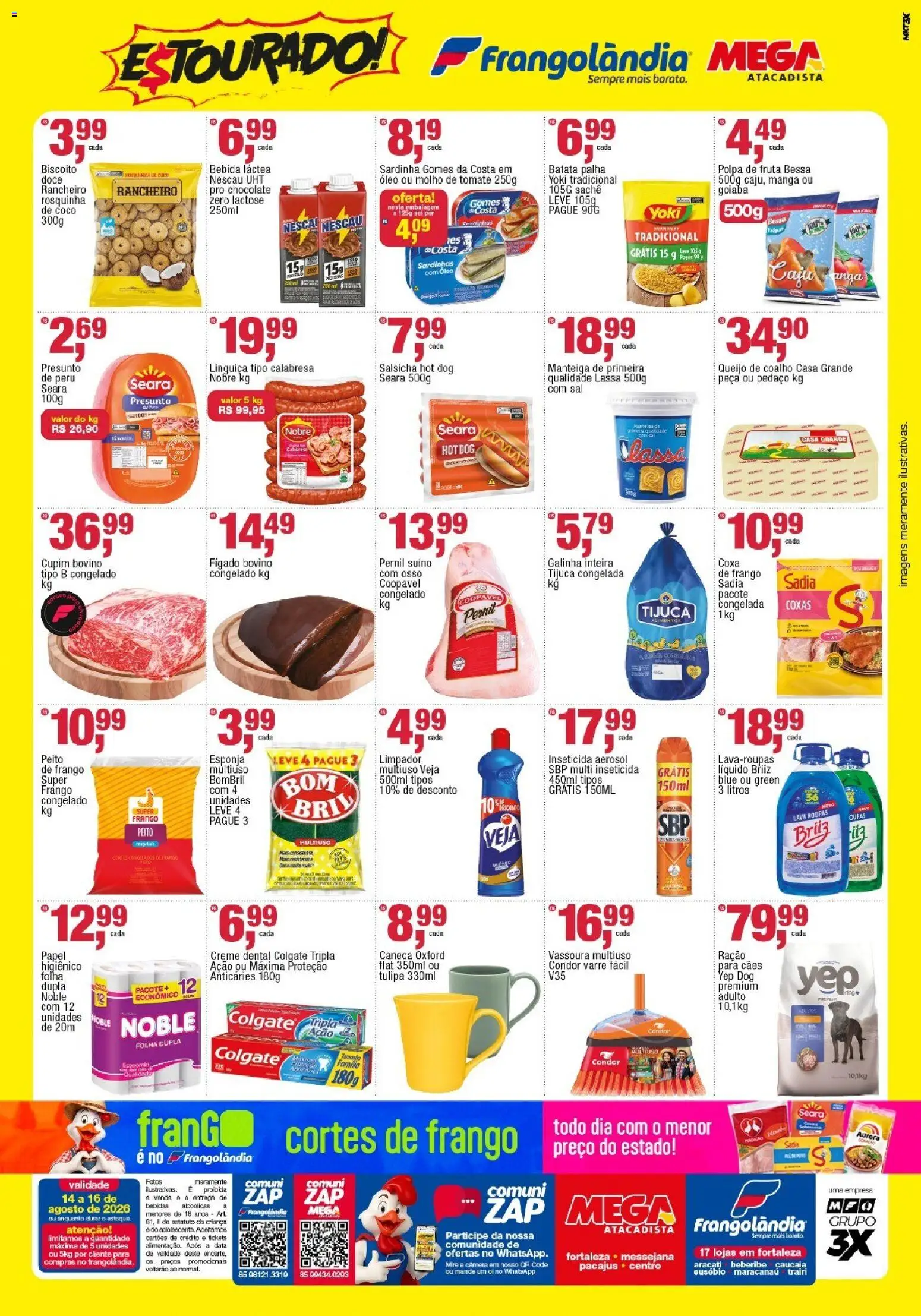 Frangolândia Folheto - válido de 14/08/2026 | Página: 2 | Produtos: Óleo, Gomes da costa, Frango, Câmera