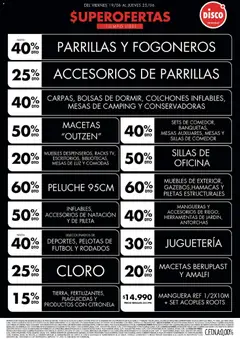 Vista previa Disco - Ofertas | Electro, T. Libre y más válido desde el 18/06/2026 | Página: 4 | Productos: Disco, Manguera, Citronela, Pileta