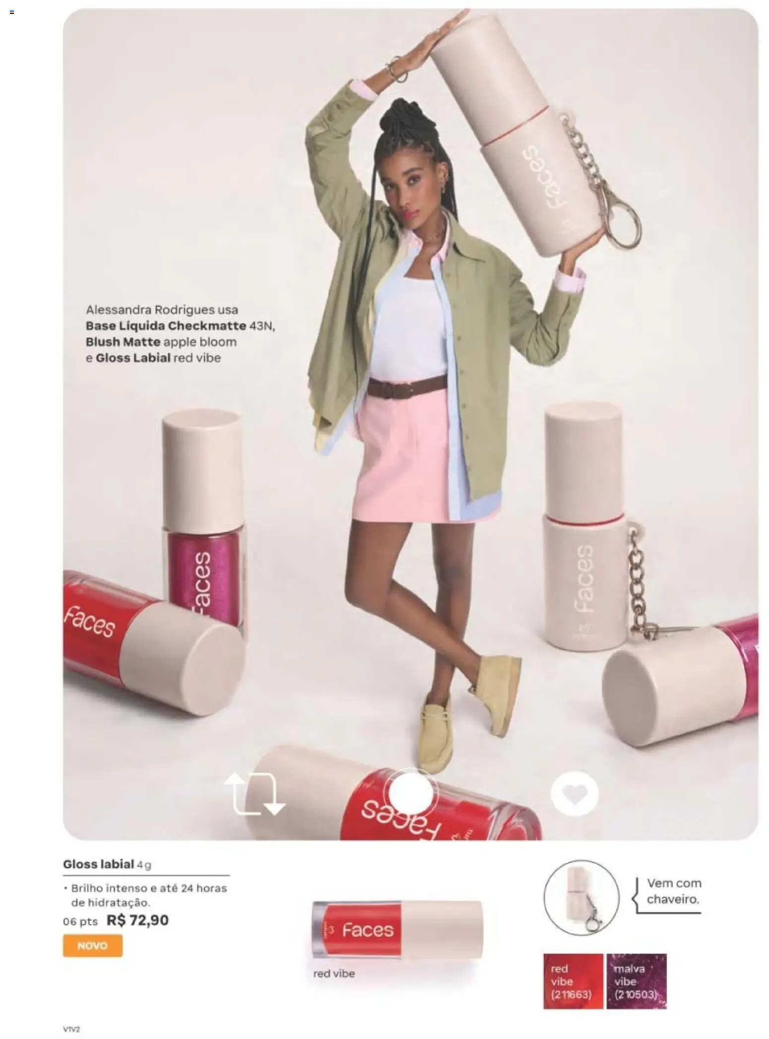 Natura Folheto - válido de 12/10/2026 | Página: 113 | Produtos: Blush, Gloss labial, Base