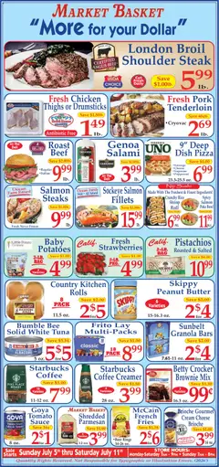 Preview of Market Basket weekly ads valid from 07/05/2026