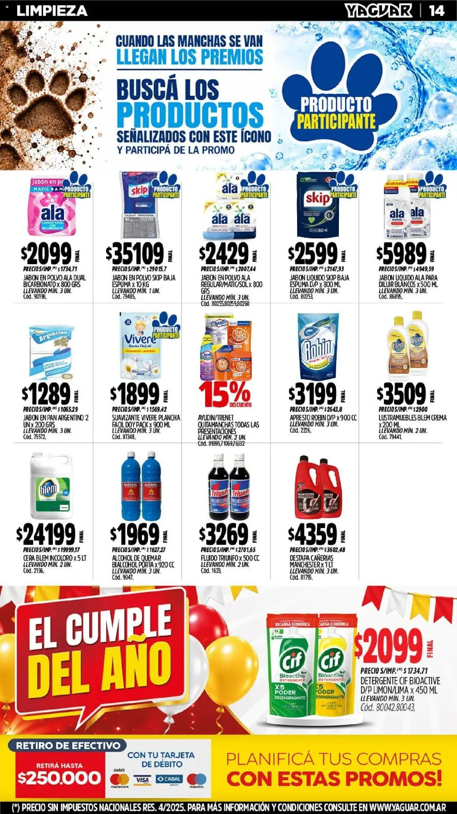 Yaguar - Oferta Semanal Parque Chacabuco │ válido desde el 19/10/2026 | Página: 16