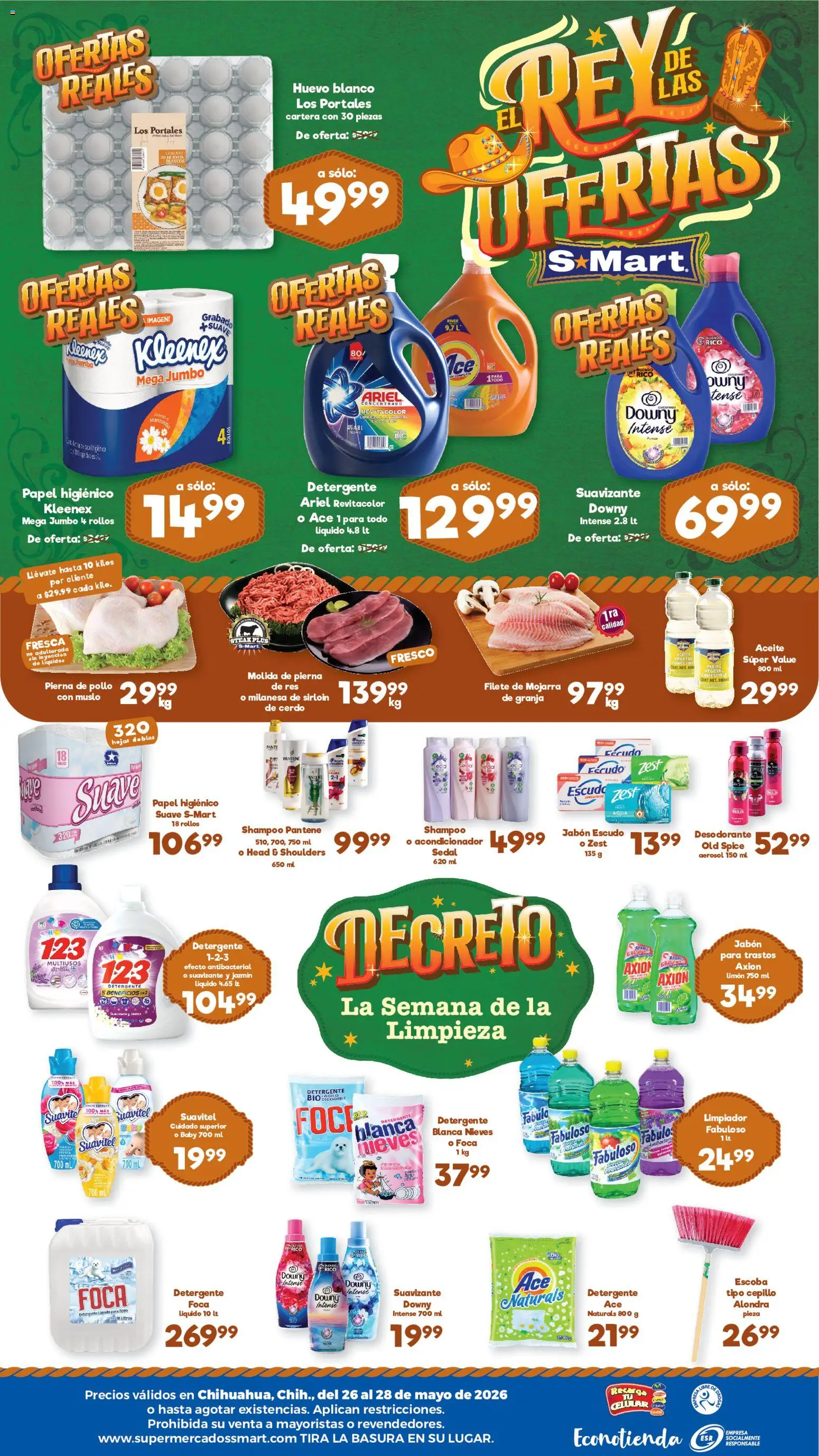 Nuevas ofertas de S-Mart válidas en toda la República Mexicana desde el 02.06.2026. ¡Encuentra las mejores ofertas en S-Mart folleto! | Página: 2 | Productos: Detergente, Cepillo, Papel higiénico, Acondicionador