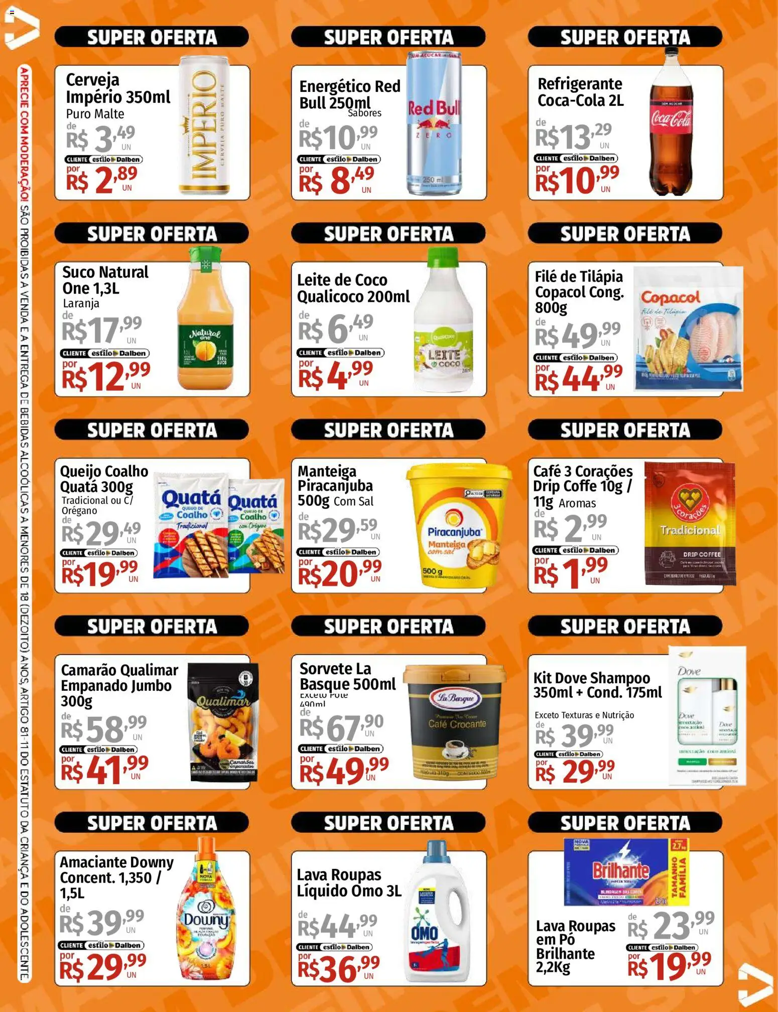 Supermercado Dalben Folheto - válido de 18/09/2026 | Página: 2 | Produtos: Coco, Leite, Camarões, Orégano