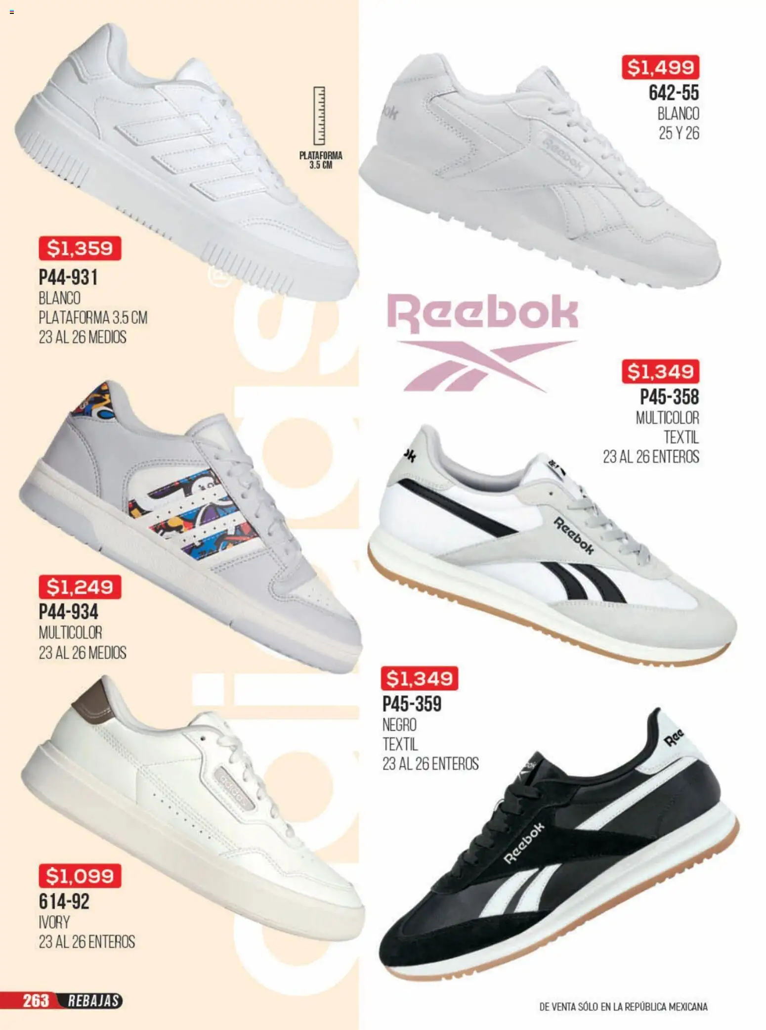 Nuevas ofertas de Cklass válidas en toda la República Mexicana desde el 23/06/2026. ¡Encuentra las mejores ofertas en Cklass catálogo Rebajas sobre rebajas calzado! | Página: 264