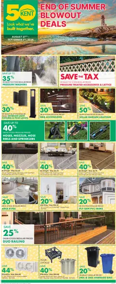 Preview of Kent flyer - End of summer blowout deals - NS from shop Kent valid from Aug 27, 2026