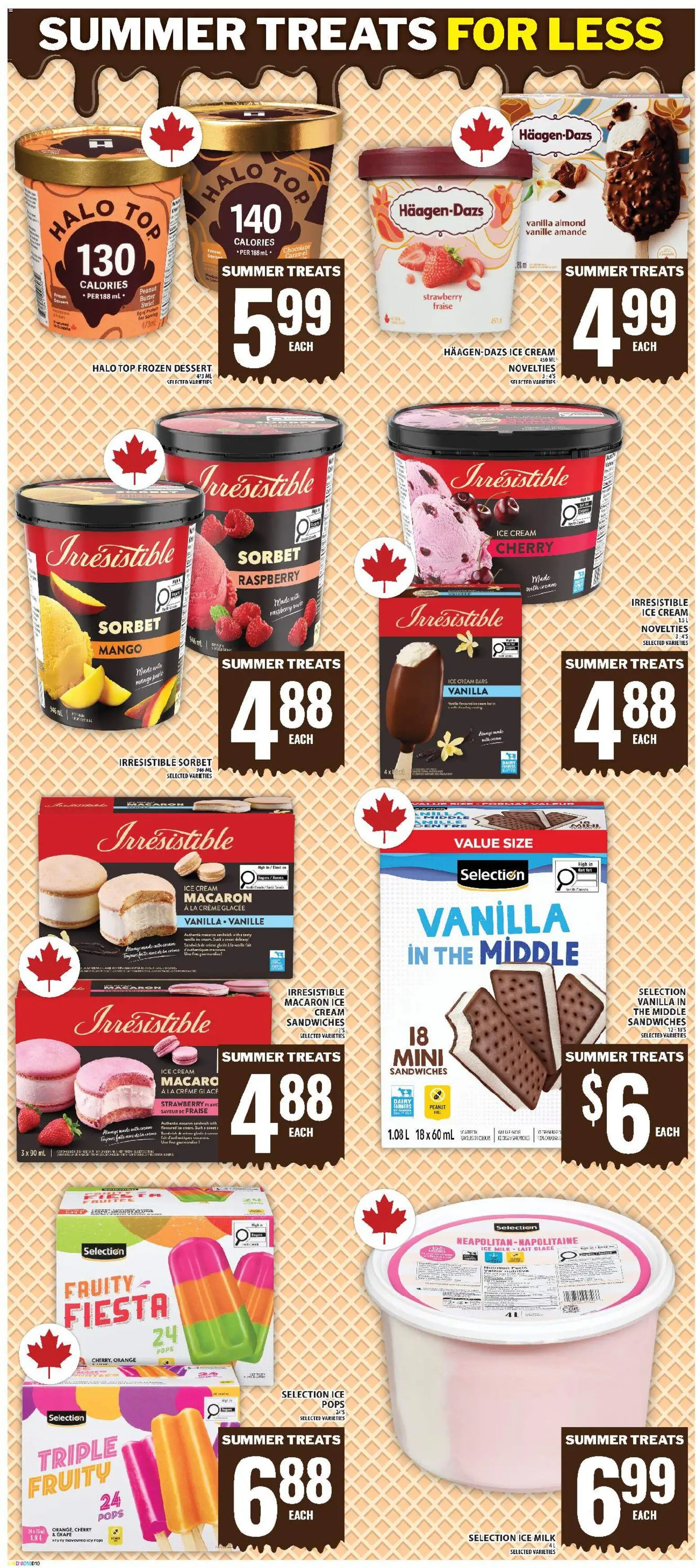 Food Basics flyer valid from Aug 20, 2026 | Page: 9 | Products: Ice cream, Dessert, Milk, Butter