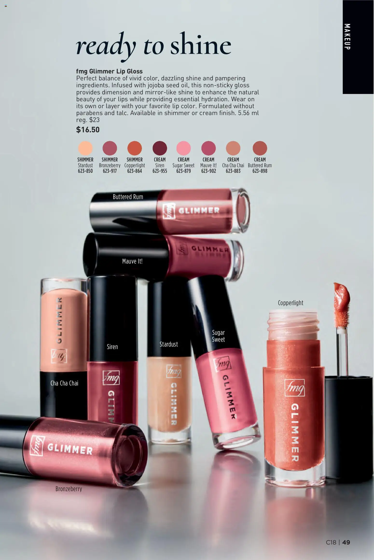 Avon flyer valid from Aug 27, 2026 | Page: 49 | Products: Cream, Sugar, Lip gloss, Rum