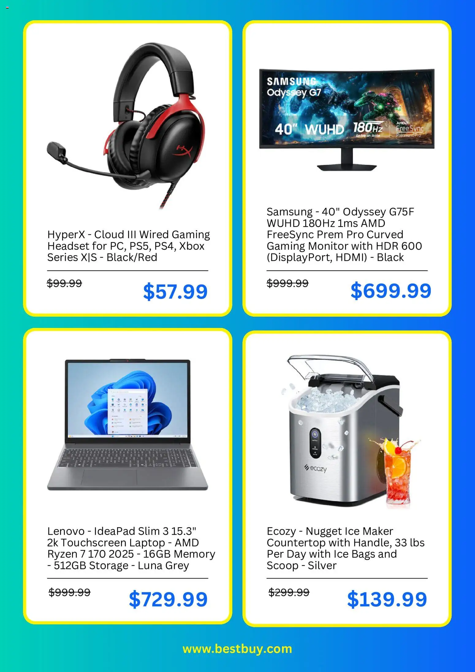 Best Buy Weekly Ad - valid from 10/01/2026 | Page: 4 | Products: Monitor, Xbox, Laptop, Headset