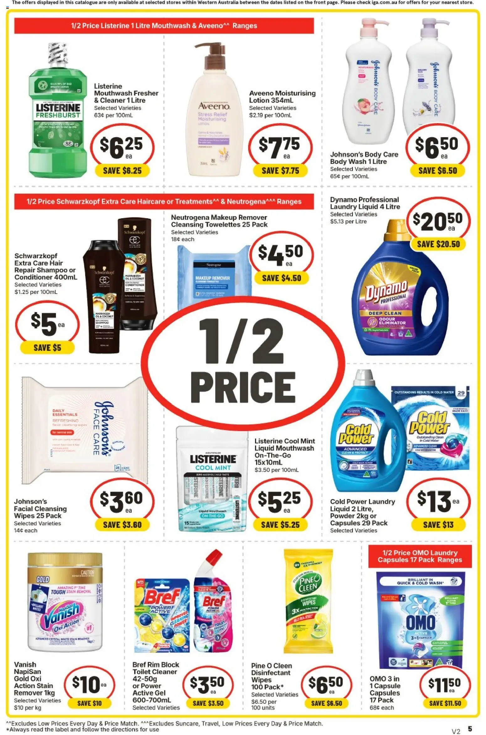 IGA catalogue - valid from 30/09/2026 | Page: 14 | Products: Shampoo, Oil, Mouthwash, Laundry