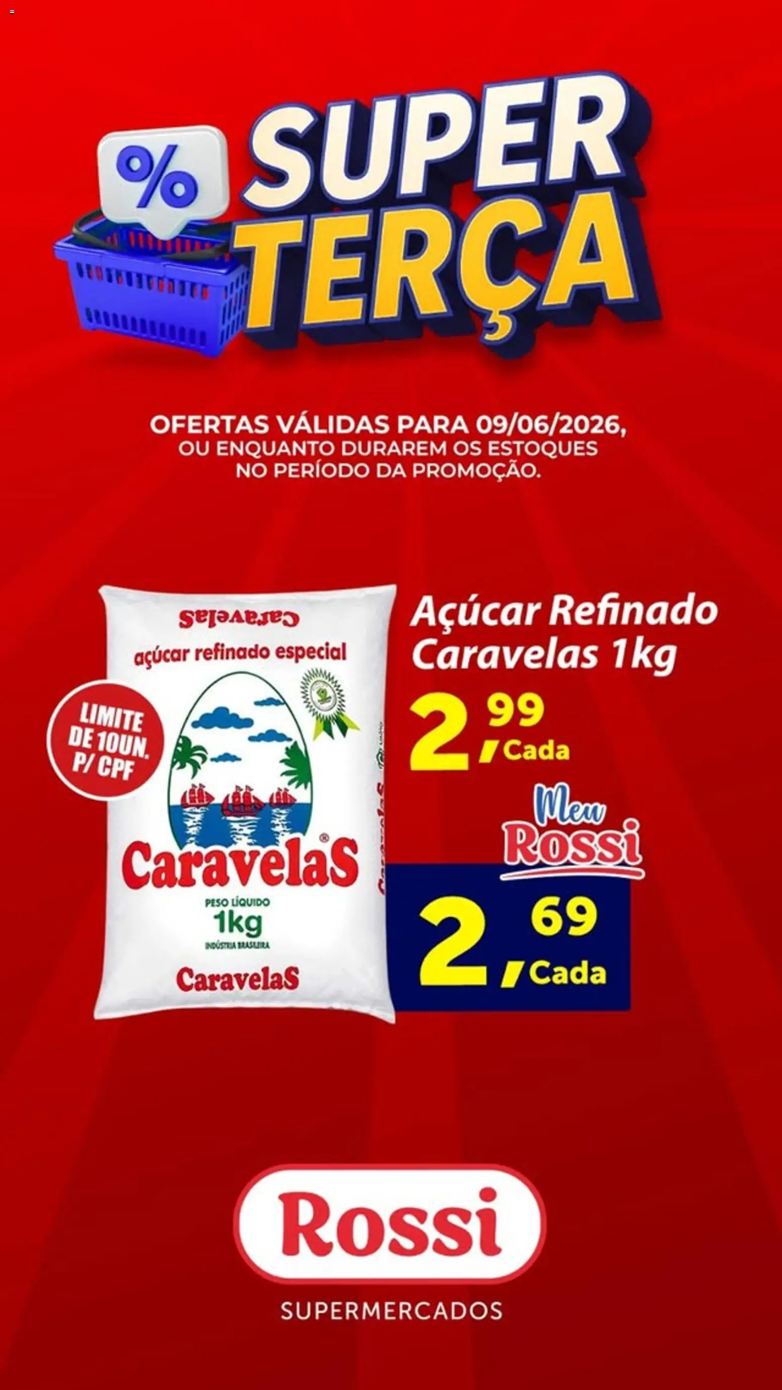 Rossi Supermercados Folheto - válido de 09.06.2026 | Página: 2 | Produtos: Açúcar