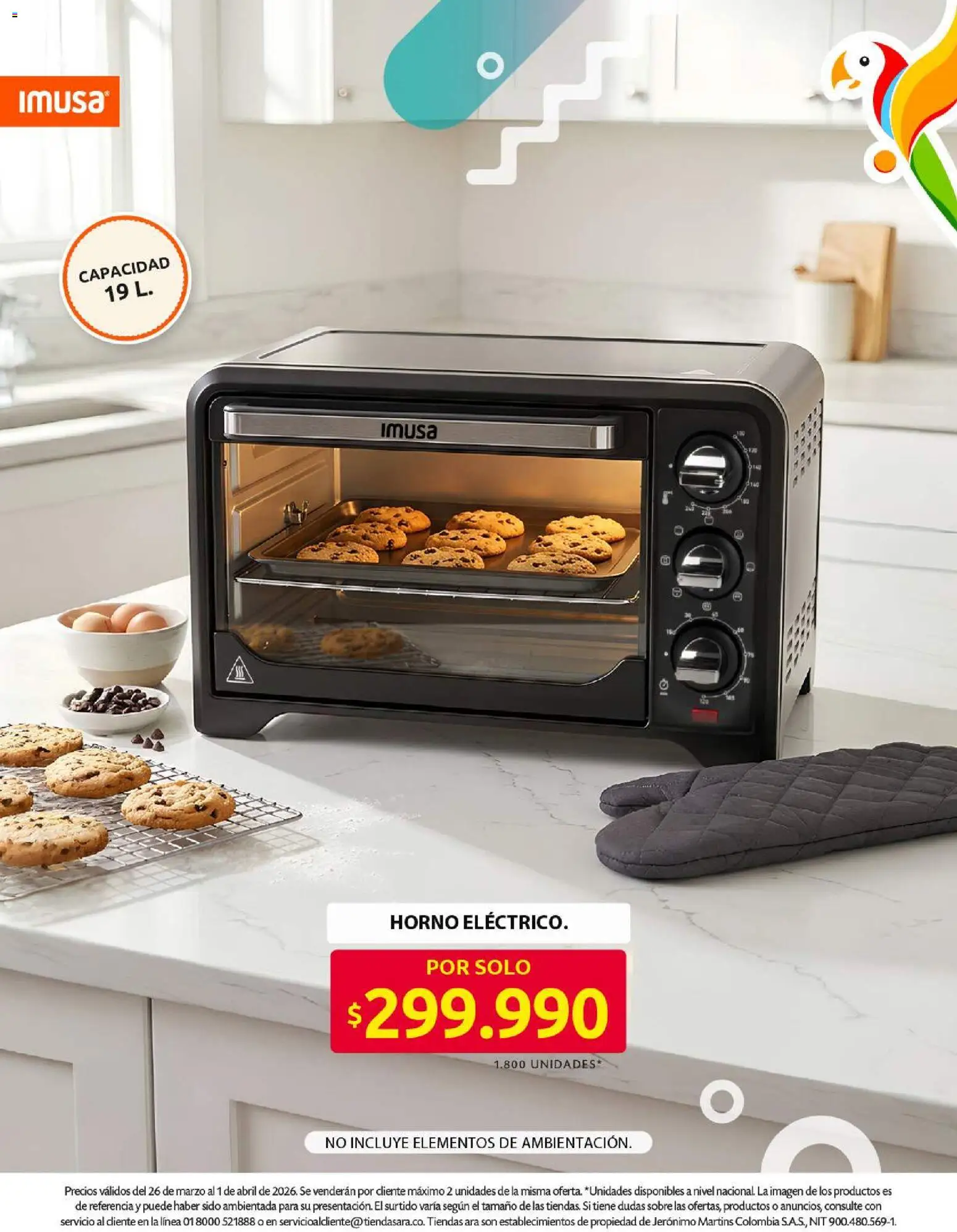 Ara revista - valida desde el 26.03.2026 | Página: 18 | Productos: Horno, Sobre