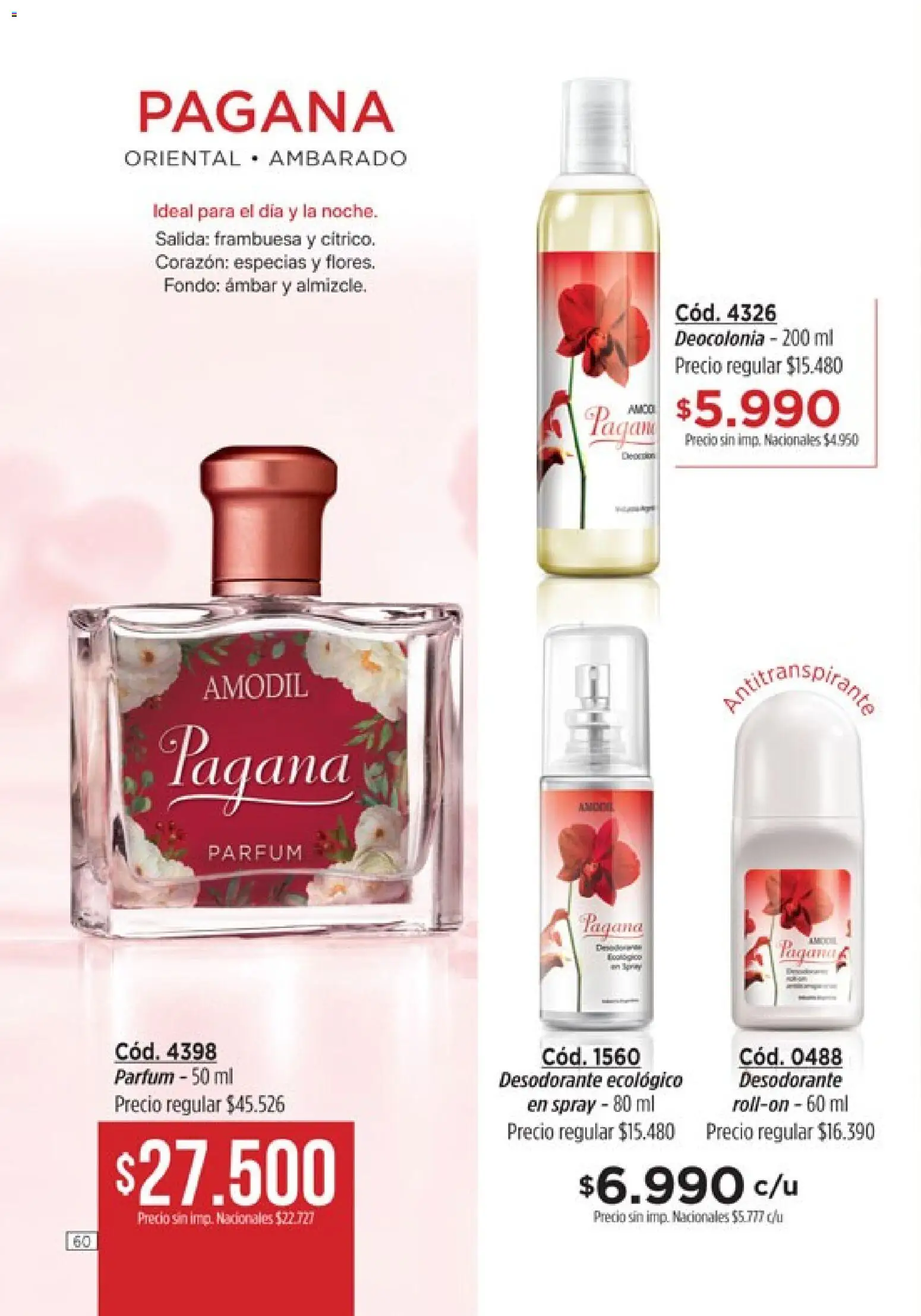 Catálogo Amodil Campaña 16 │ válido desde el 19/09/2026 | Página: 60 | Productos: Especias, Desodorante