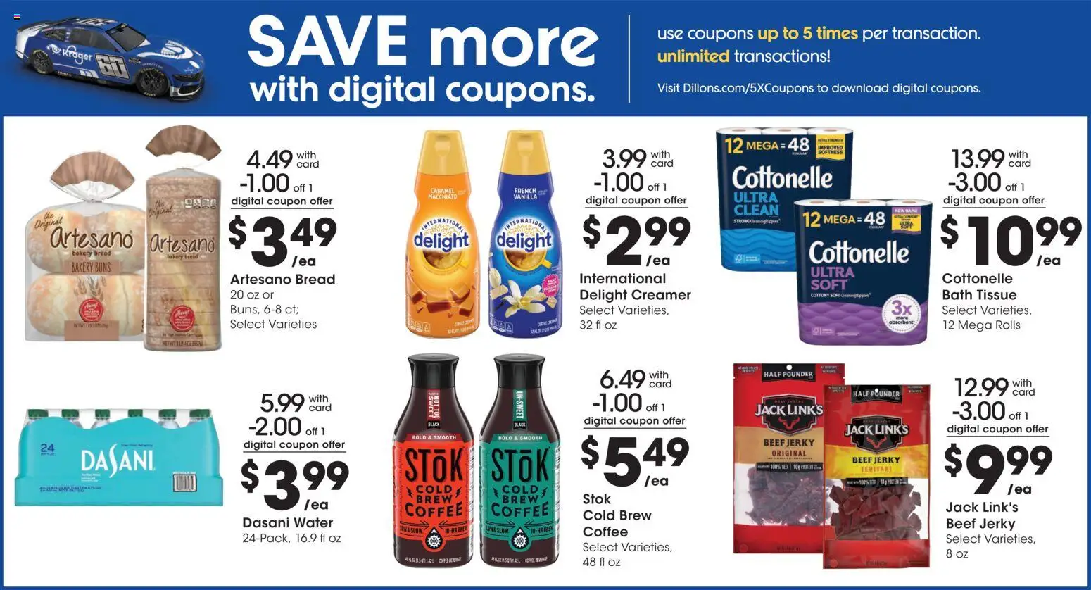 Dillons Weekly Ad - valid from 09/16/2026 | Page: 8 | Products: Jerky, Bread, Coffee, Beef