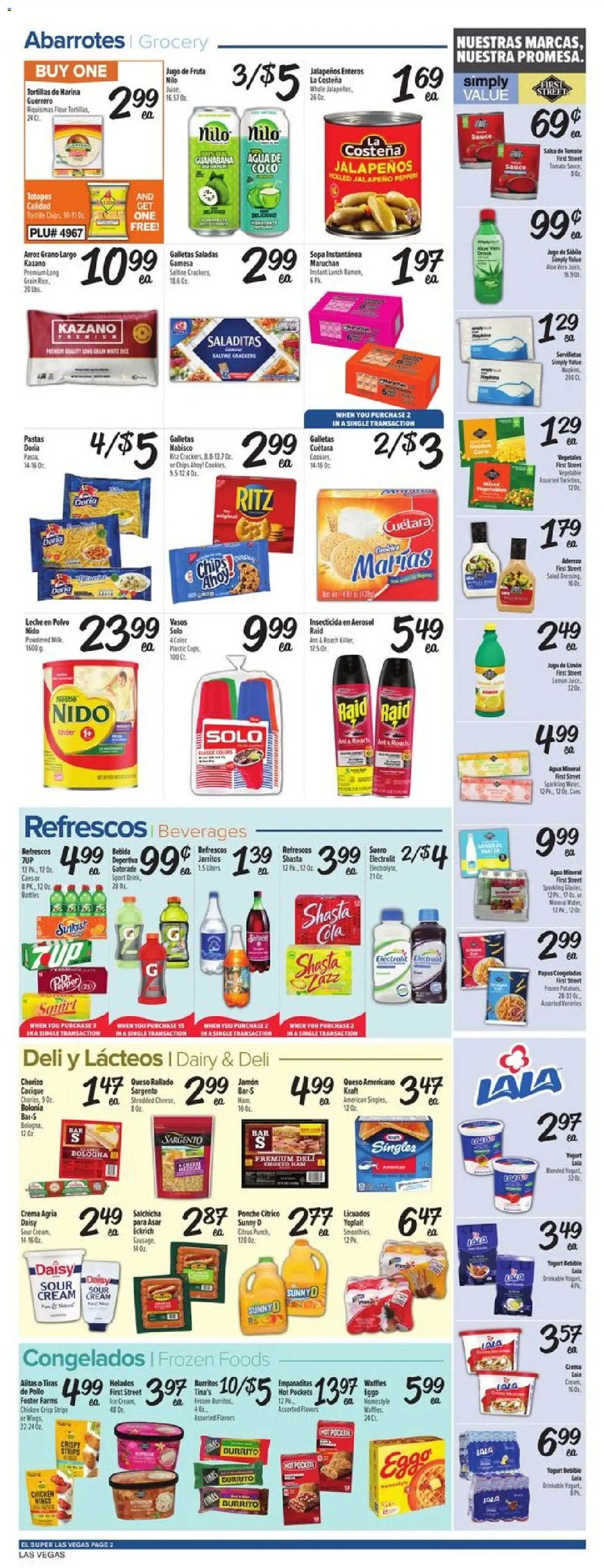 El Super Weekly Ad - NV - valid from 09/02/2026 | Page: 2 | Products: Chicken, Chips, Cream, Tortillas