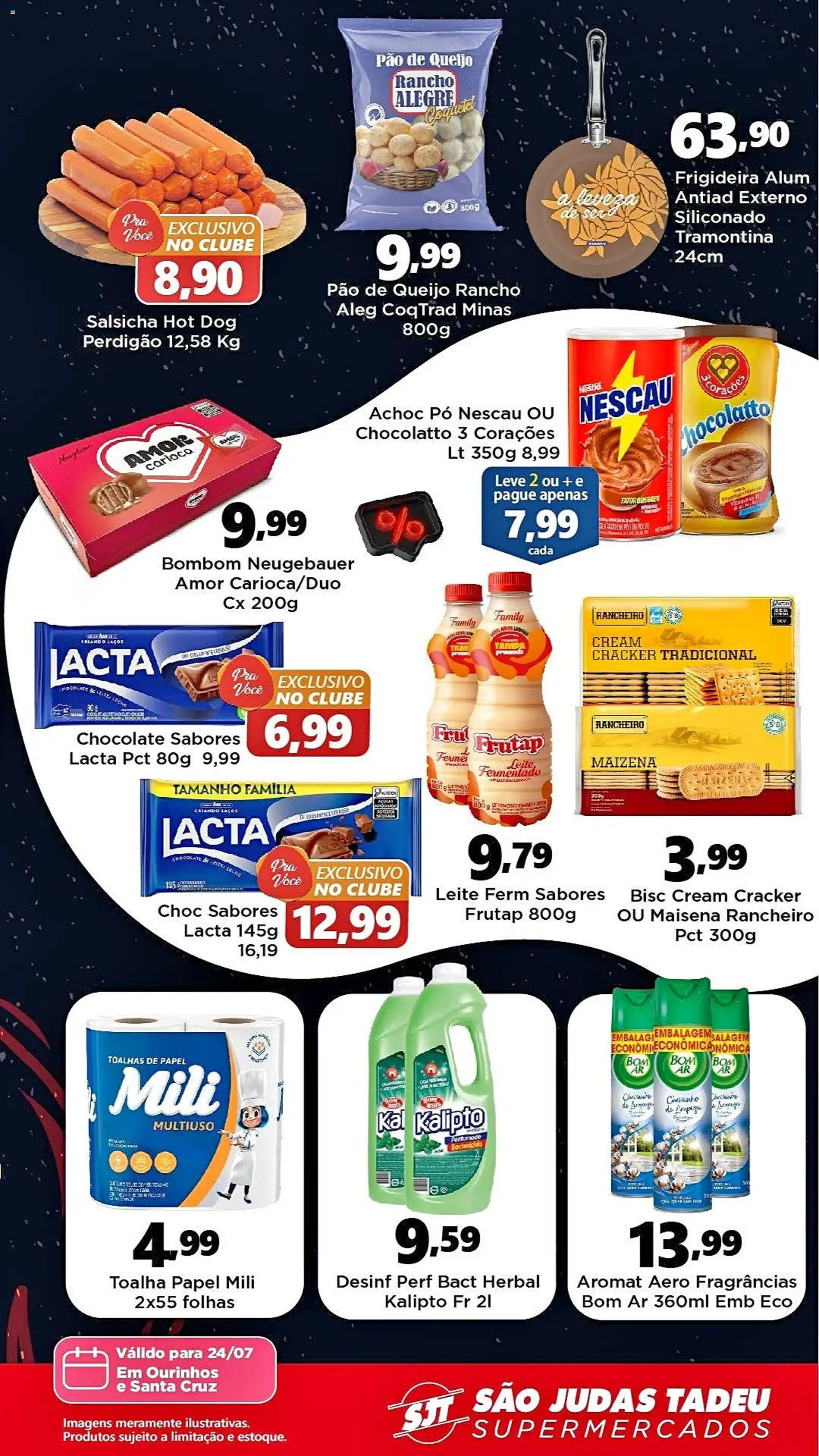 São Judas Tadeu Folheto - válido de 24/07/2026 | Página: 2 | Produtos: Pó, Queijo, Chocolate, Pão de queijo