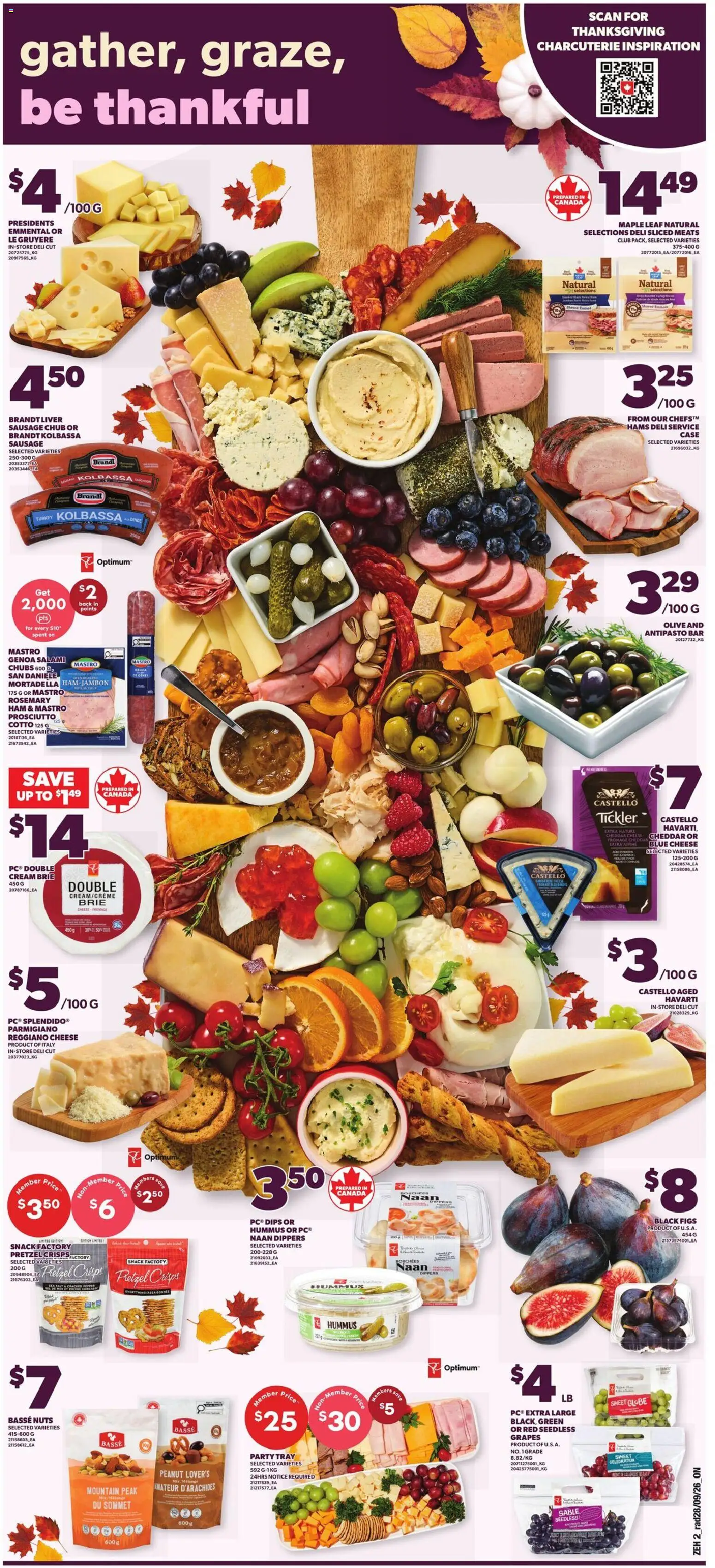Zehrs flyer valid from Oct 1, 2026 | Page: 3 | Products: Figs, Turkey, Sausage, Liver