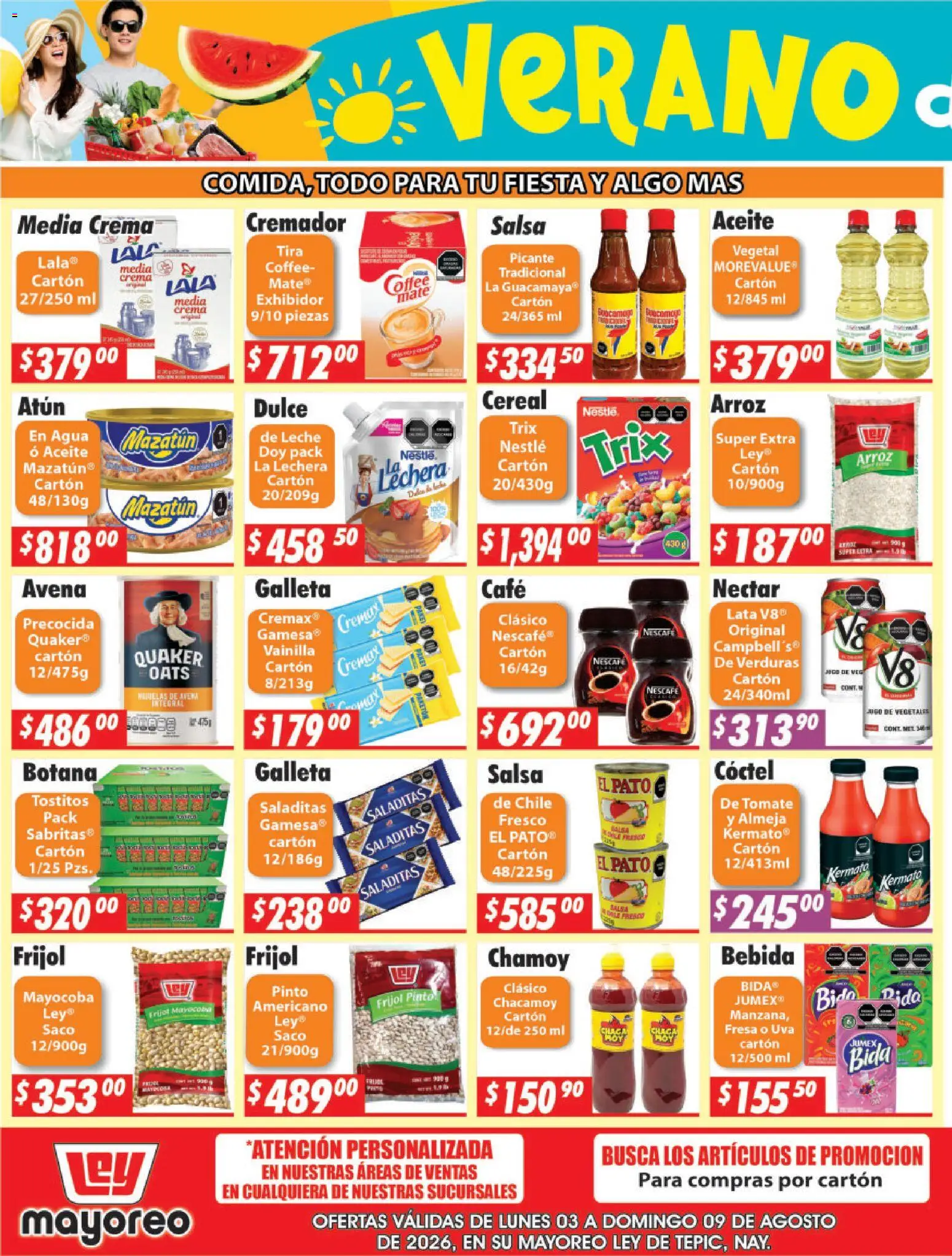 Nuevas ofertas de Casa Ley válidas en toda la República Mexicana desde el 03/08/2026. ¡Encuentra las mejores ofertas en Casa Ley folleto Tepic! | Página: 3