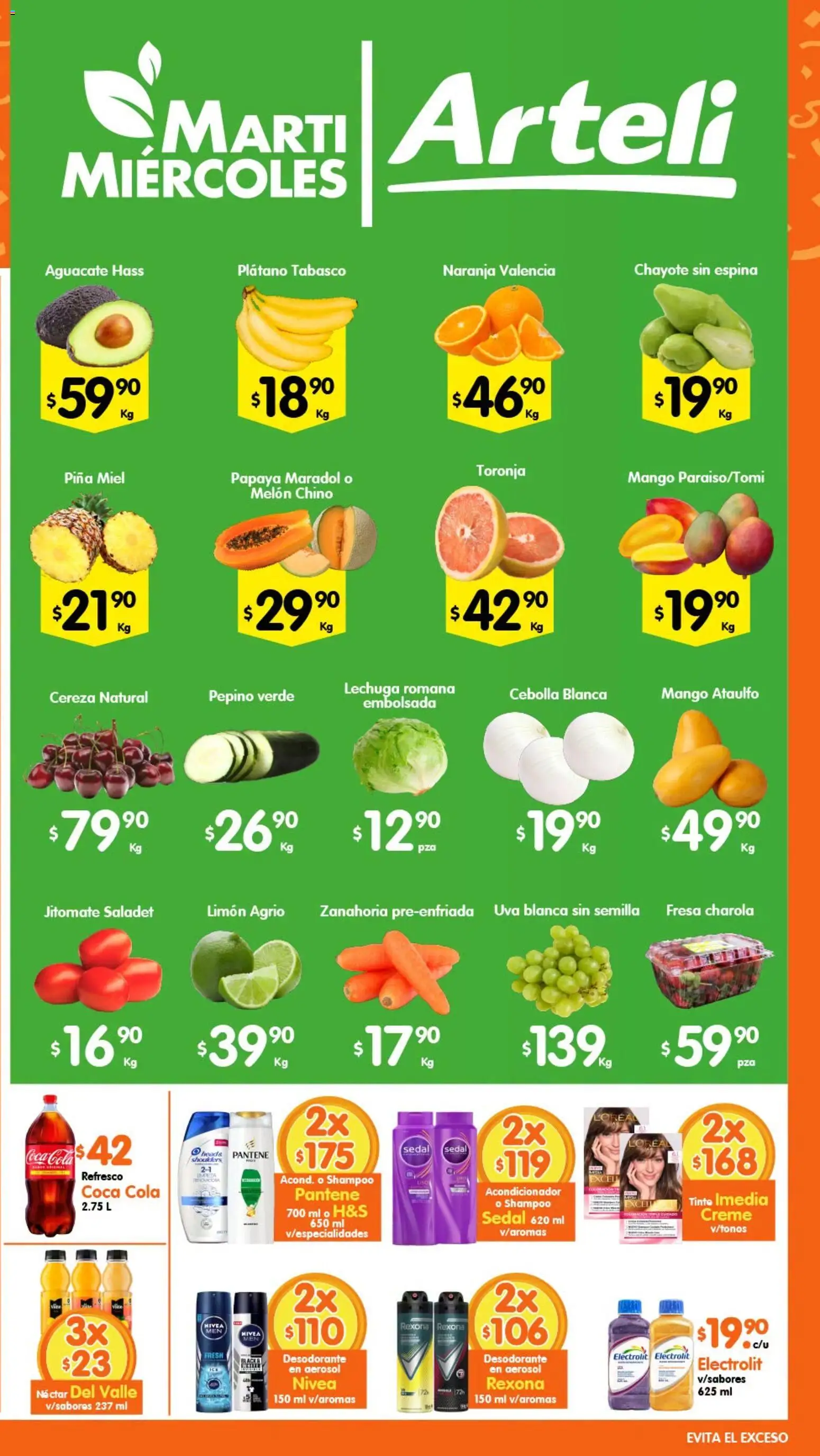 Nuevas ofertas de Arteli válidas en toda la República Mexicana desde el 21/07/2026. ¡Encuentra las mejores ofertas en Arteli folleto Valles! | Página: 2 | Productos: Fresa, Melón, Limón, Lechuga