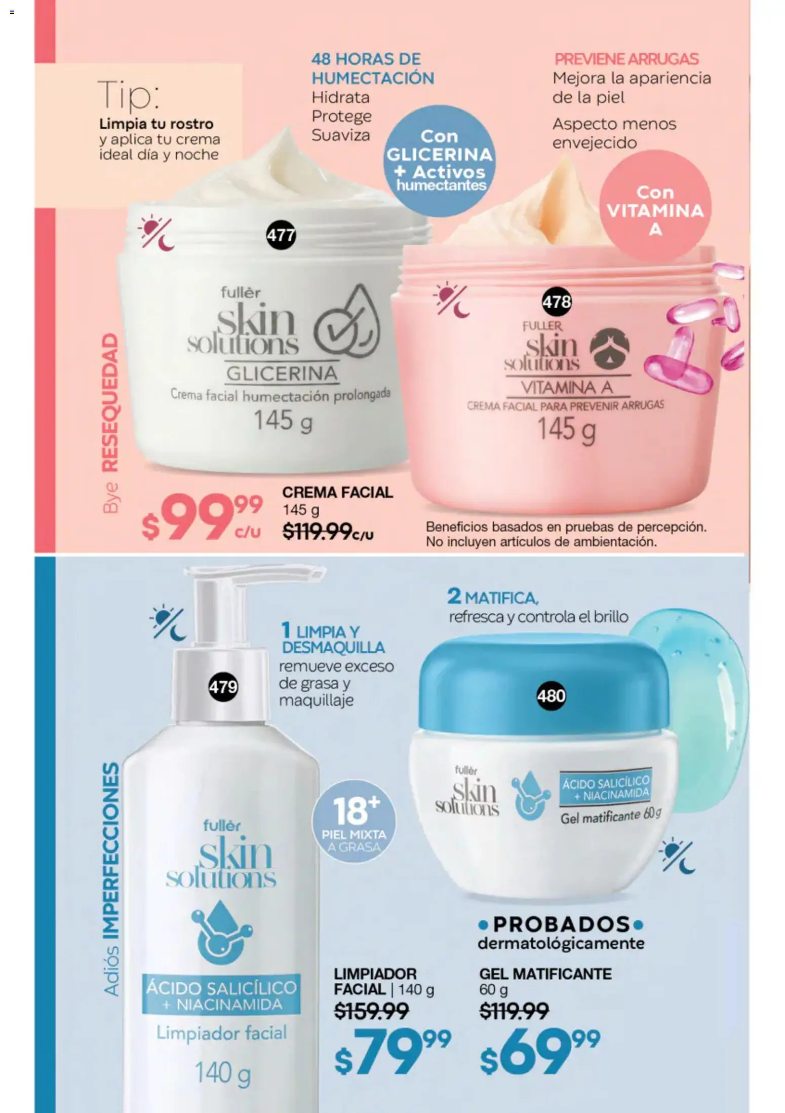 Nuevas ofertas de Fuller válidas en toda la República Mexicana desde el 22/07/2026. ¡Encuentra las mejores ofertas en Fuller campaña 8 2026! | Página: 110 | Productos: Brillo, Limpiador, Limpiador facial, Maquillaje