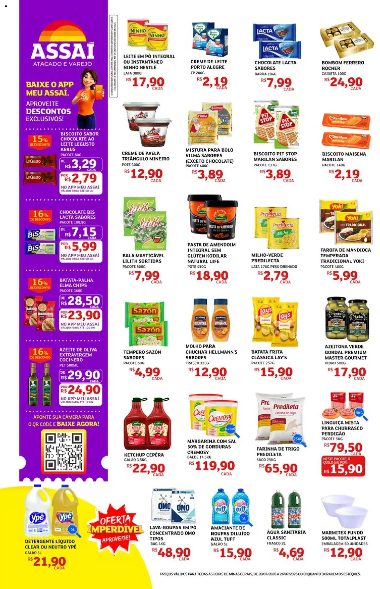 Assaí Atacadista Folheto - válido de 20/07/2026 | Página: 2 | Produtos: Pó, Ketchup, Creme, Bala