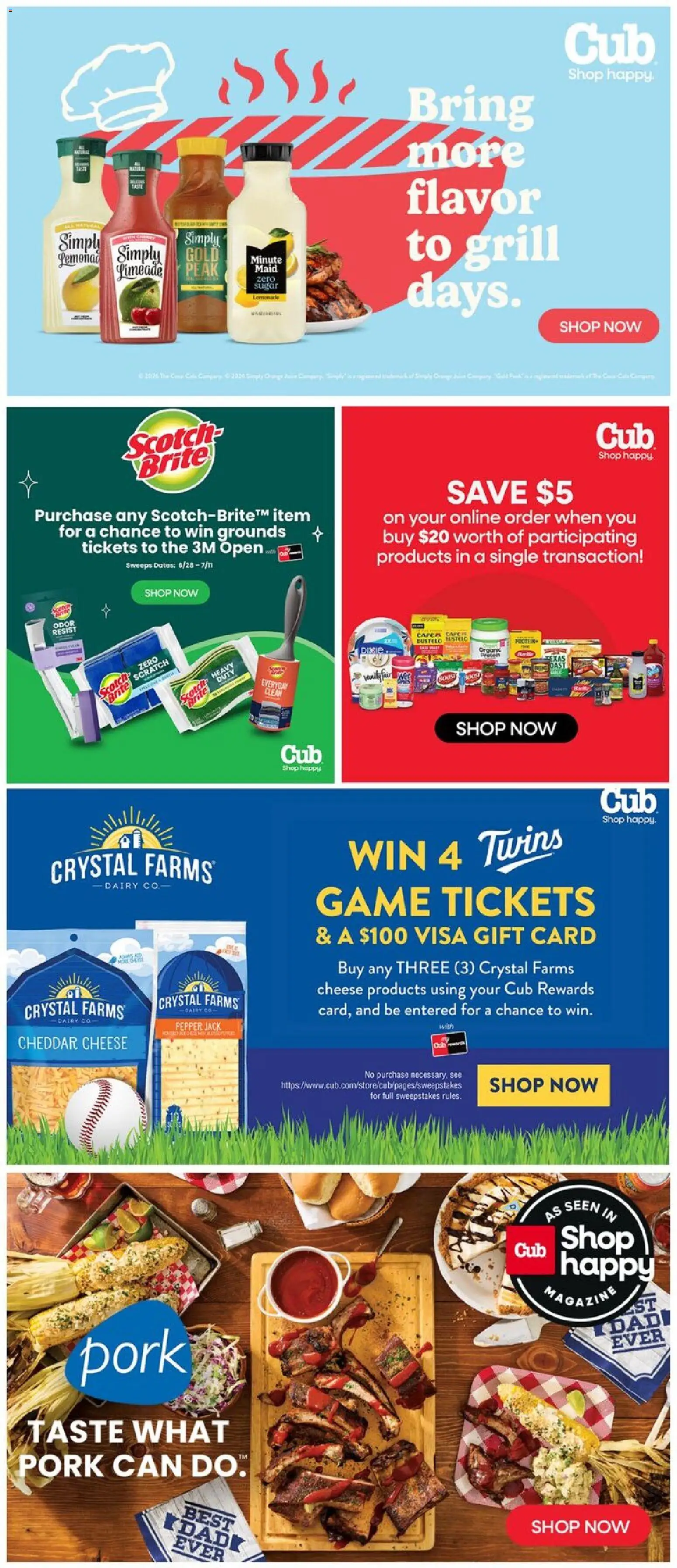 Cub Foods Weekly Ad - valid from 06/28/2026 | Page: 9 | Products: Pork, Sugar, Pepper, Grill