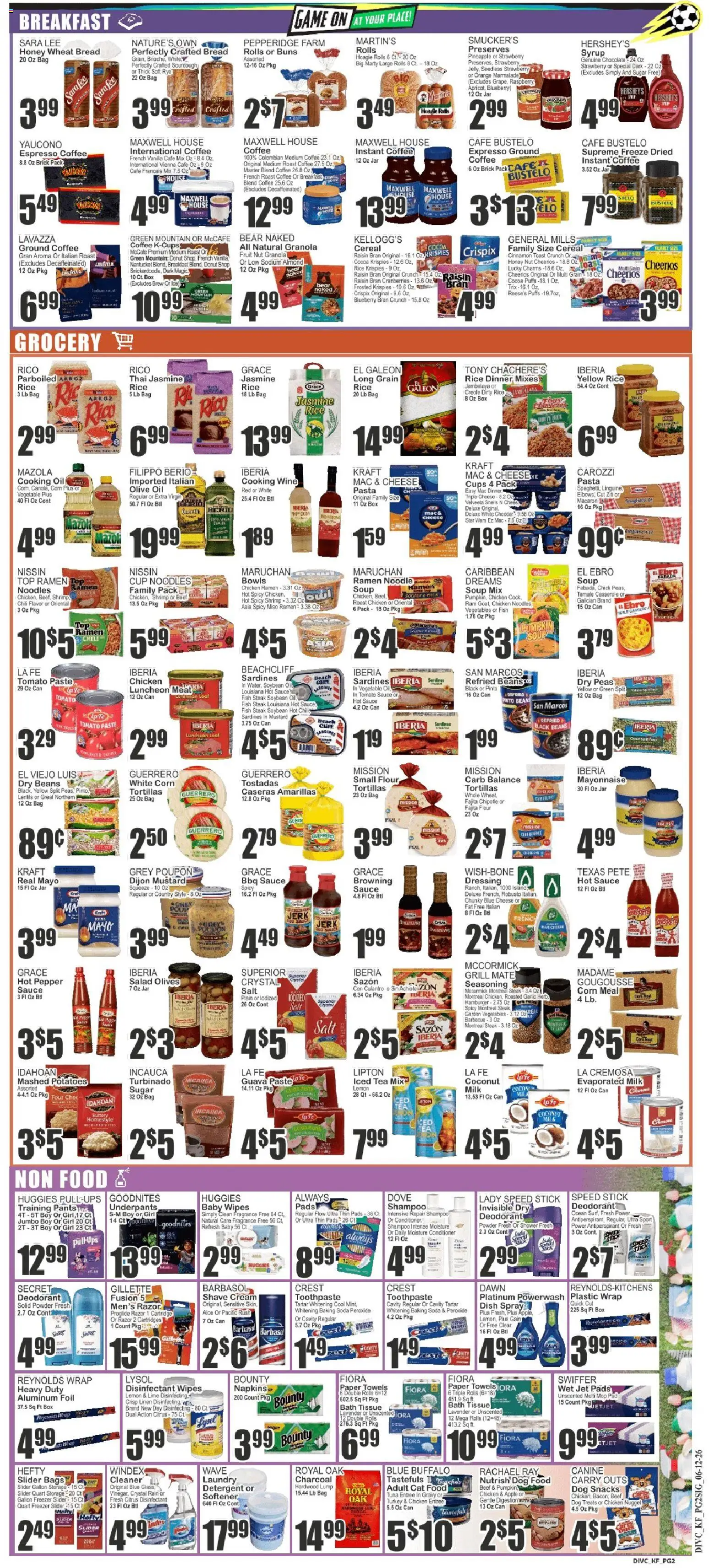 Food Universe Weekly Ad - valid from 12.06.2026 | Page: 2 | Products: Bread, Noodles, Lime, Grill