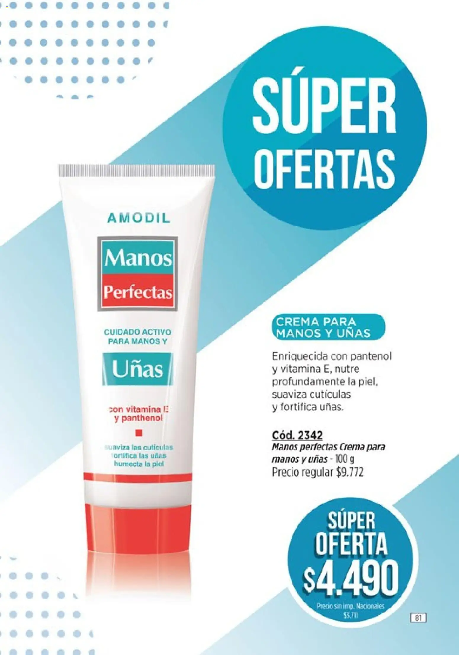 Catálogo Amodil Campaña 12 │ válido desde el 30/06/2026 | Página: 81 | Productos: Crema