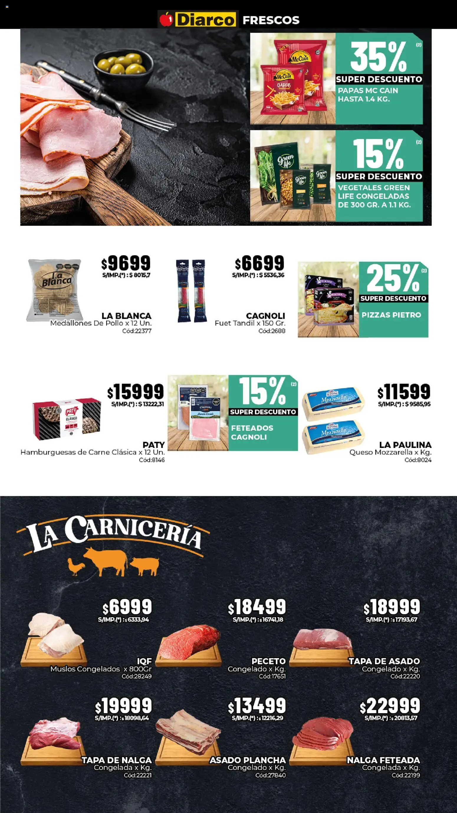 Diarco ofertas │ válido desde el 20/07/2026 | Página: 10 | Productos: Pollo, Queso, Plancha