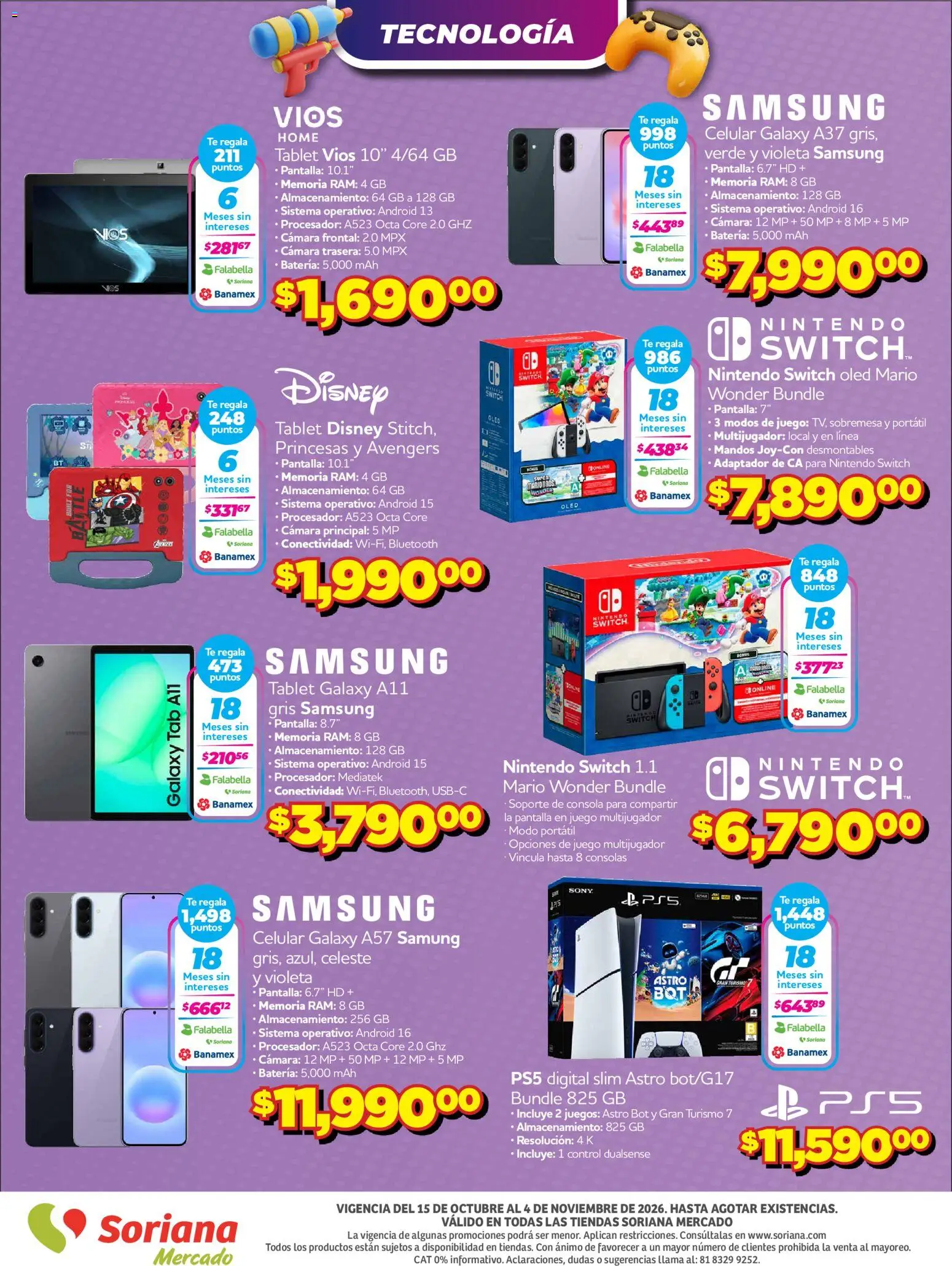 Nuevas ofertas de Soriana válidas en toda la República Mexicana desde el 15/10/2026. ¡Encuentra las mejores ofertas en Soriana folleto Mercado del Juguete! | Página: 12