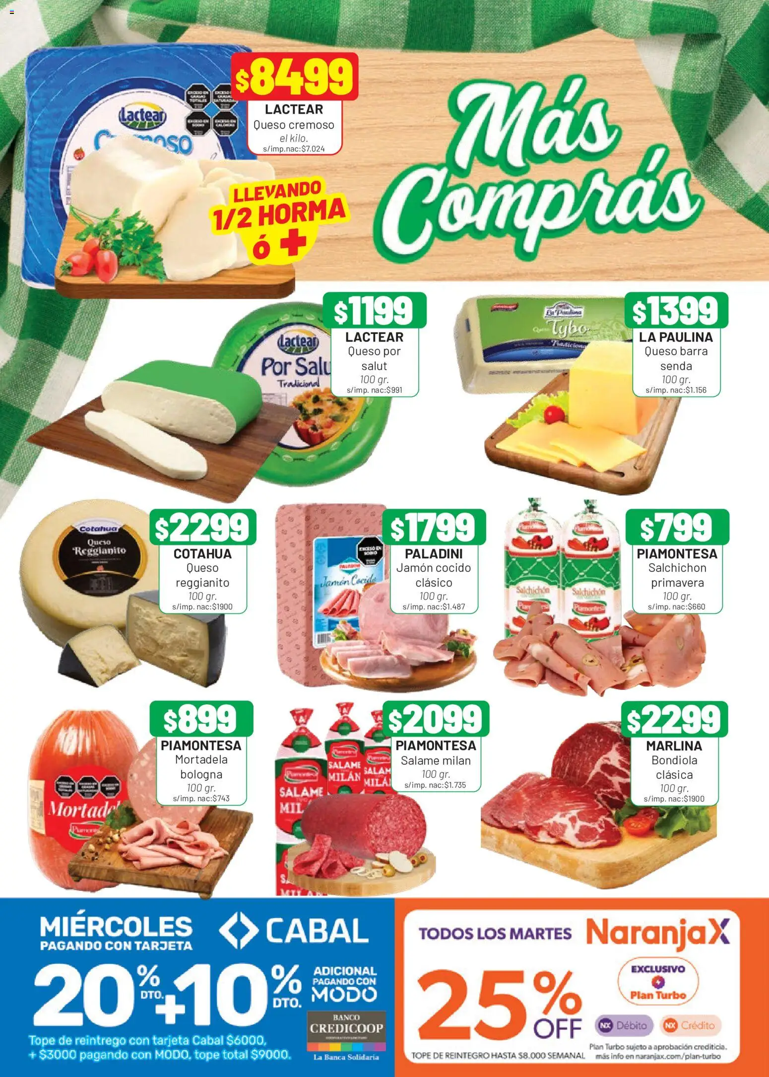 Almacor catálogo │ válido desde el 04.06.2026 | Página: 4 | Productos: Mortadela, Queso, Jamón, Salame