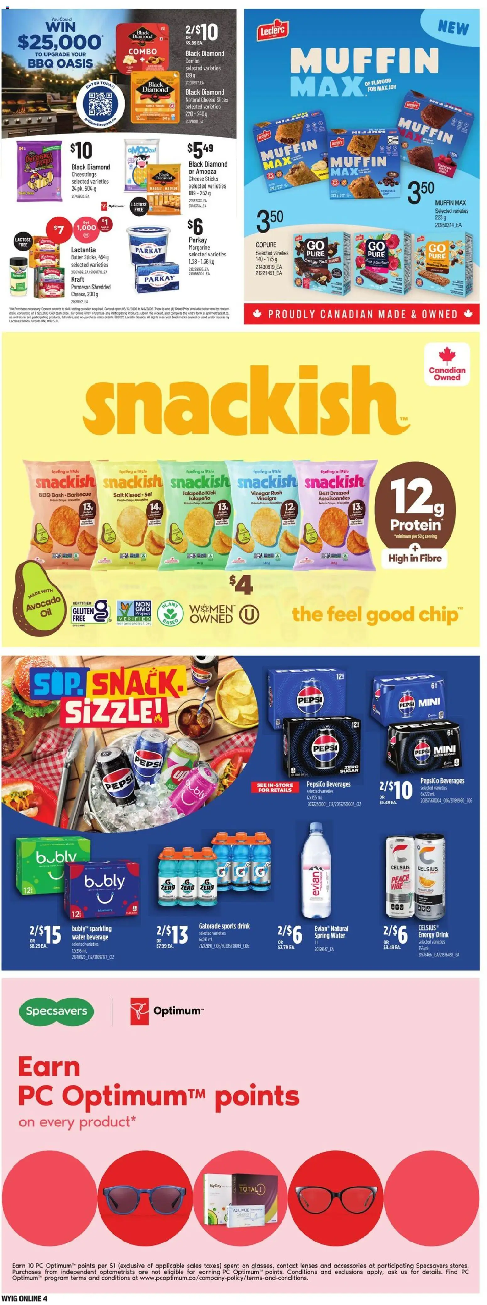 Loblaws flyer valid from Jul 9, 2026 | Page: 10 | Products: PC, Butter, Cheese