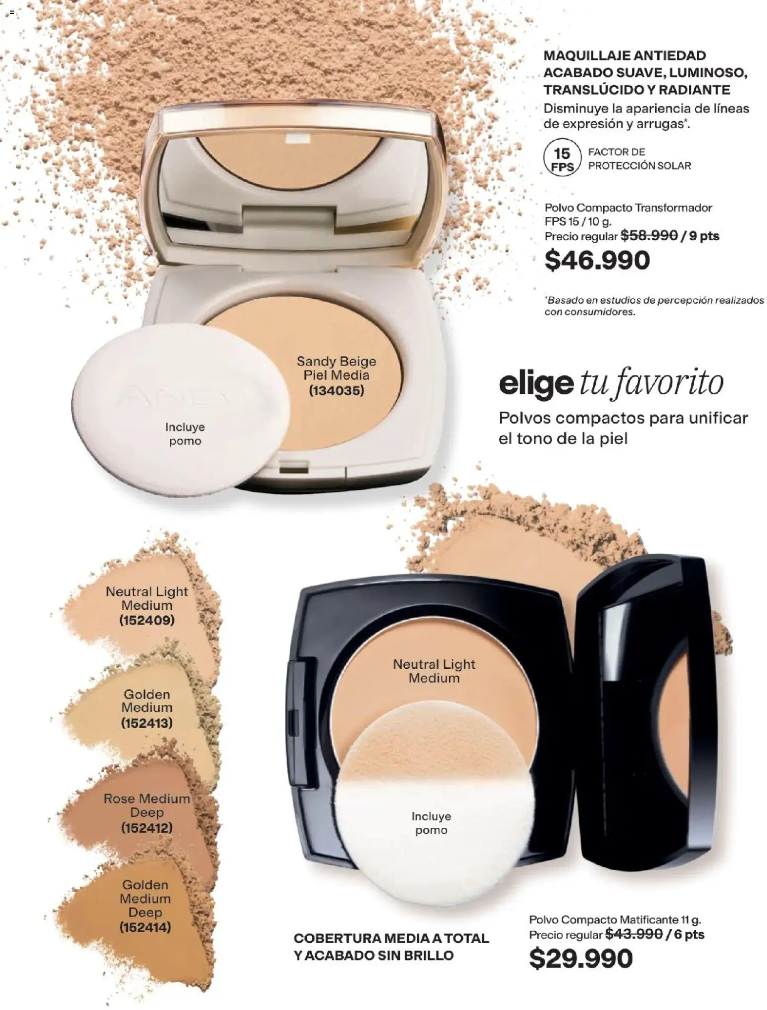 Avon revista - valida desde el 29/07/2026 | Página: 71 | Productos: Polvo compacto, Brillo, Maquillaje, Polvo