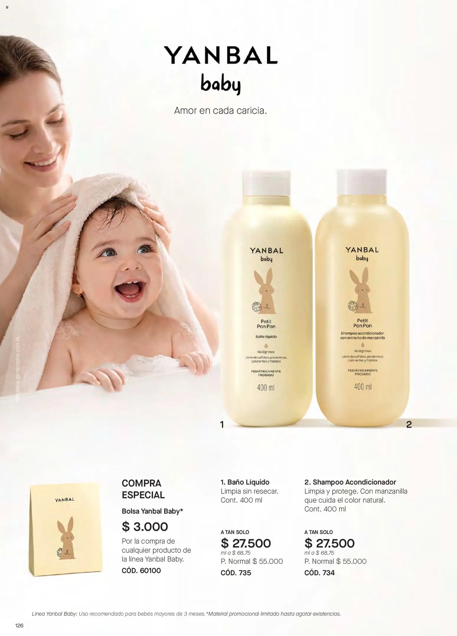 Yanbal revista - valida desde el 15/08/2026 | Página: 126 | Productos: Bolsa, Shampoo, Baño, Acondicionador
