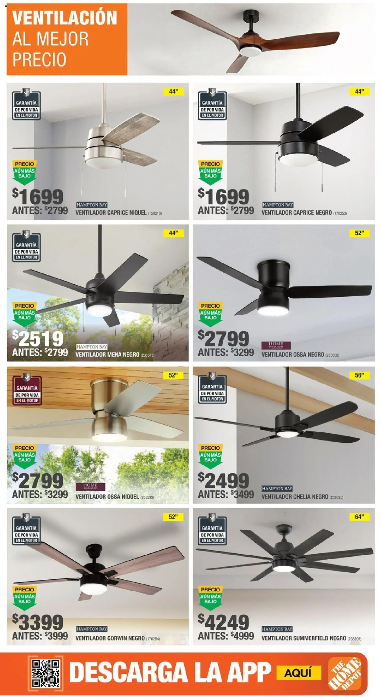 Nuevas ofertas de Home Depot válidas en toda la República Mexicana desde el 13/08/2026. ¡Encuentra las mejores ofertas en Home Depot catálogo! | Página: 15 | Productos: Ventilador