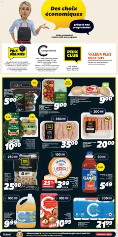 Preview of IGA weekly flyer / circulaire from shop IGA valid from Jul 2, 2026 | Page: 12 | Products: Cheese, Chicken, Pork, Tomatoes
