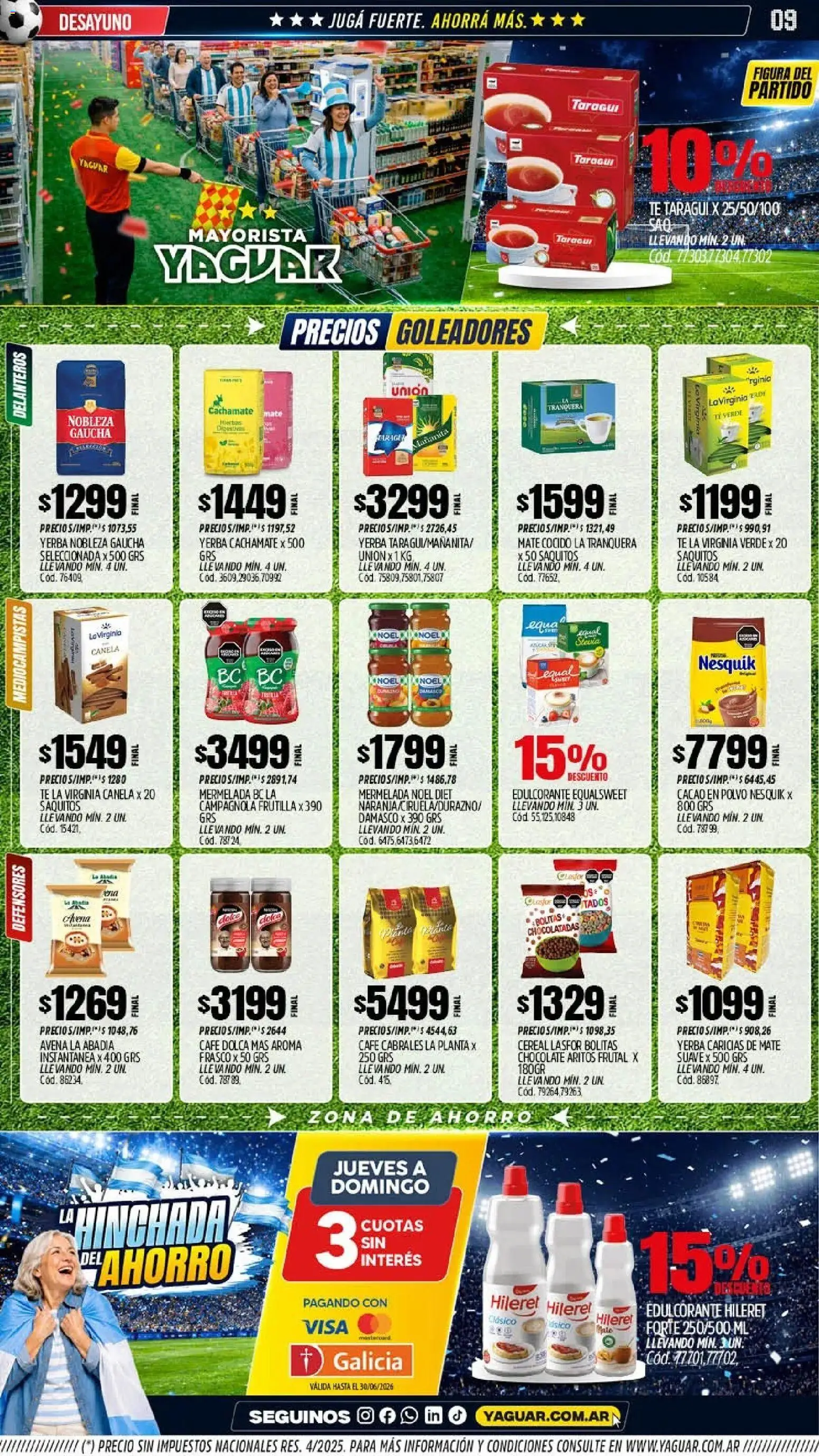 Yaguar - Oferta Semanal Chaco │ válido desde el 15.06.2026 | Página: 8 | Productos: Mate, Yerba, Polvo, Chocolate