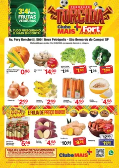 Fort Atacadista ofertas Frutas, Verduras - Pré-Visualização do folheto da loja Fort Atacadista, válido de 19.05.2026 | Página: 1 | Produtos: Mandioca, Baixo, Alface, Batata
