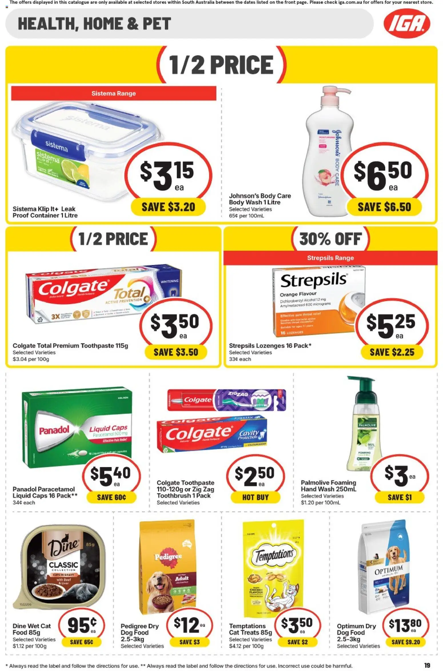 IGA catalogue - valid from 30/09/2026 | Page: 15 | Products: Food, Alcohol, Toothpaste, Dog food