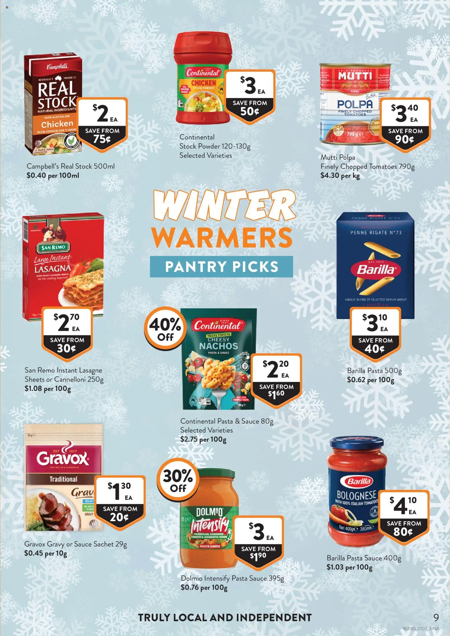 Foodworks catalogue - valid from 01/07/2026 | Page: 9 | Products: Chicken, Pasta, Sauce, Wheat