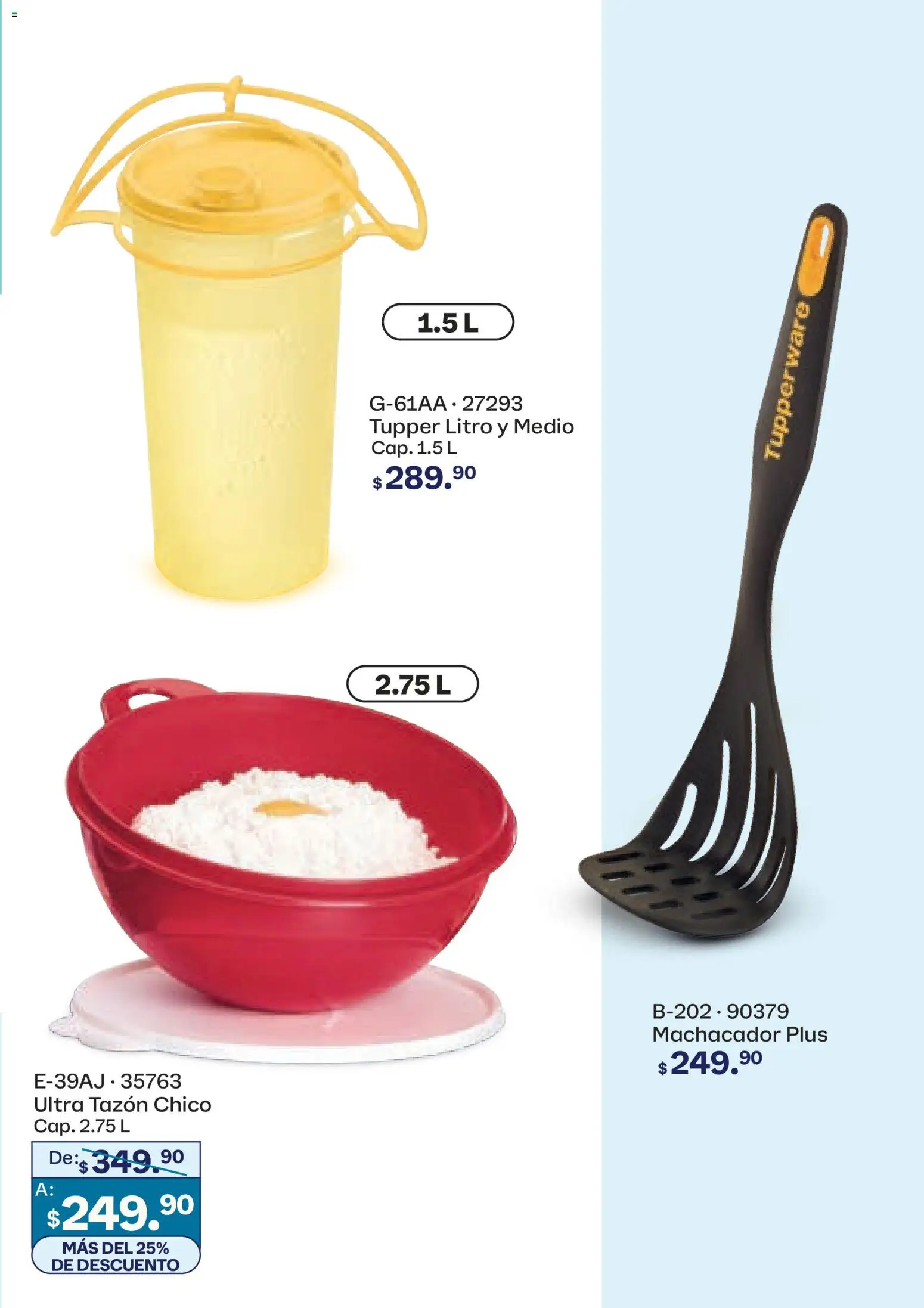 Nuevas ofertas de Tupperware válidas en toda la República Mexicana desde el 23.03.2026. ¡Encuentra las mejores ofertas en Tupperware catálogo! | Página: 83 | Productos: Tupper