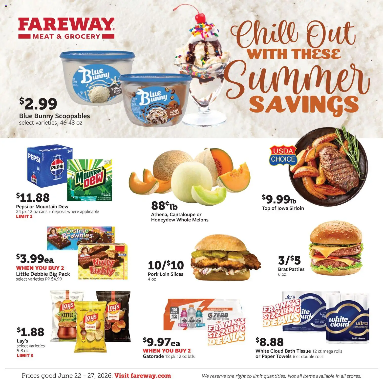 Fareway Weekly Ad - valid from 22.06.2026 | Page: 1