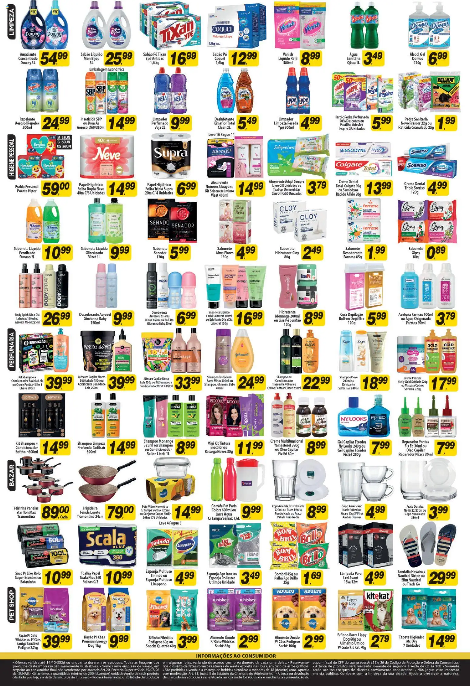 Coelho Diniz Folheto - válido de 24/09/2026 | Página: 4 | Produtos: Pera, Panelas, Papel higiênico, Inseticida