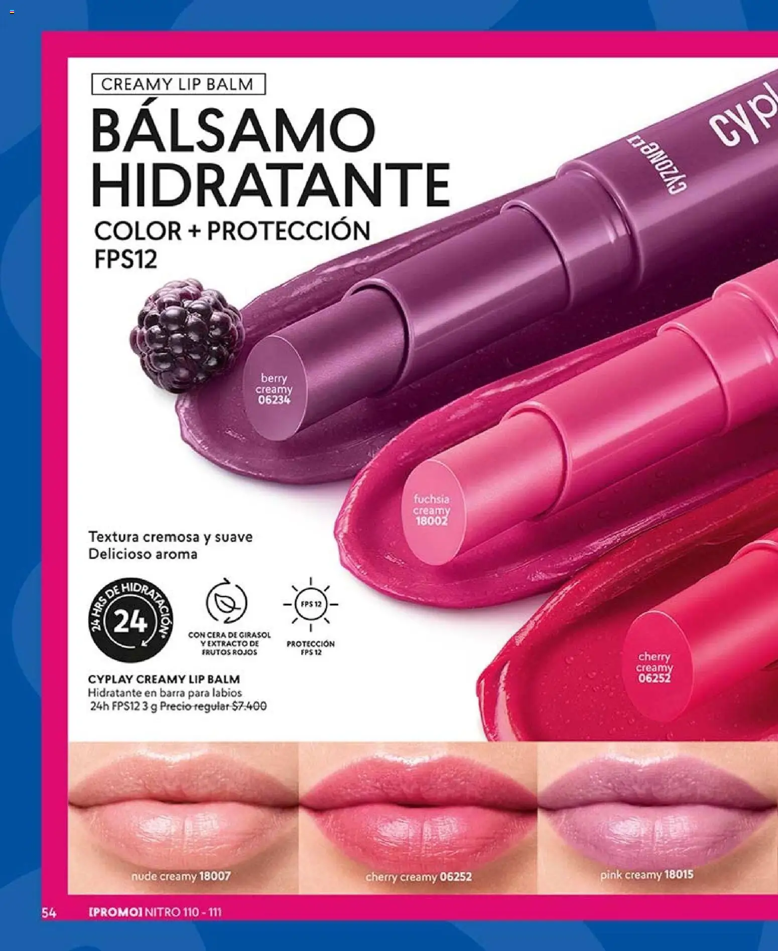 Catálogo CyZone Campaña 14 │ válido desde el 16.08.2026 | Página: 54 | Productos: Bálsamo, Cera, Frutos rojos