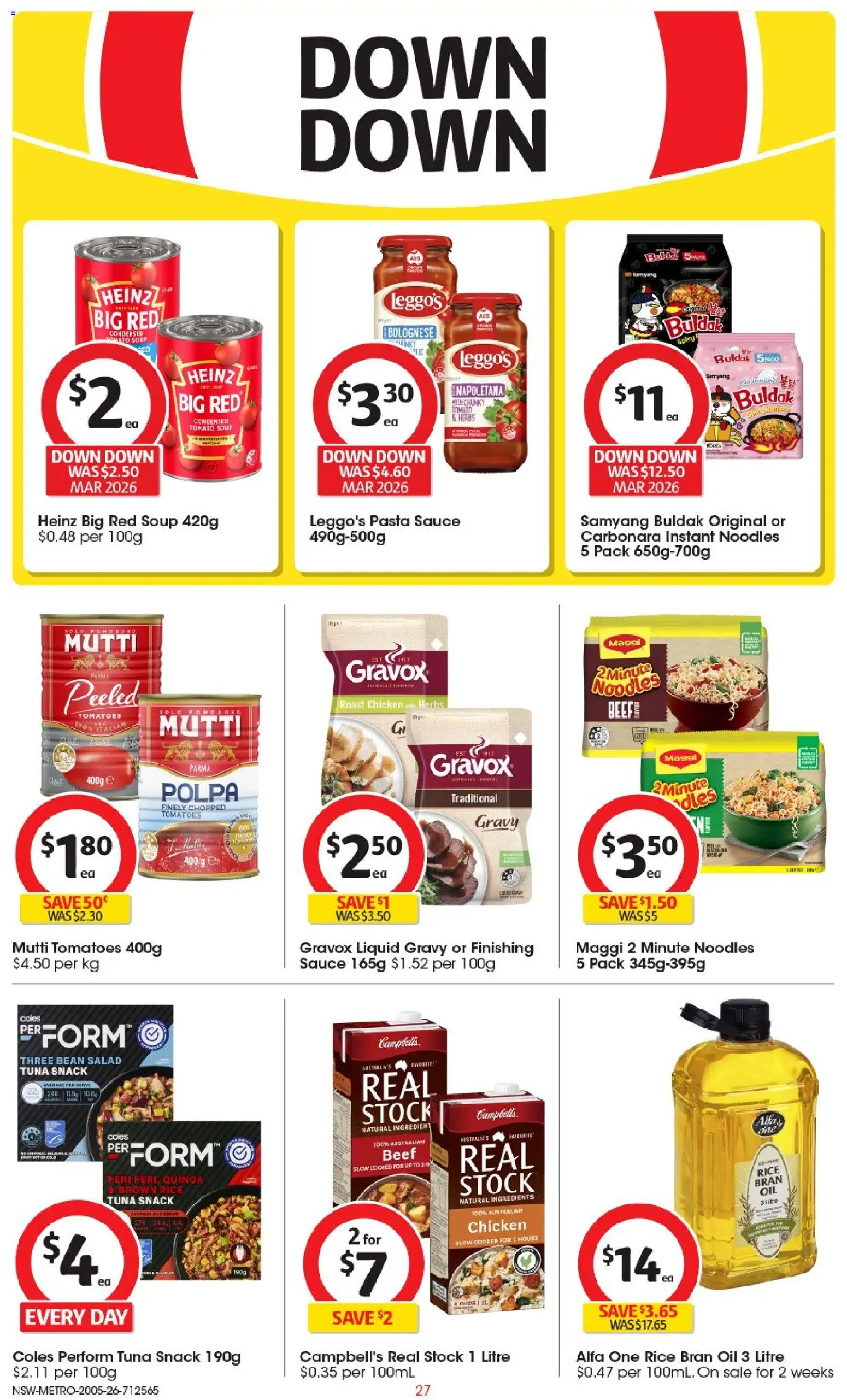Coles catalogue - valid from 19.05.2026 | Page: 27 | Products: Tomatoes, Beef, Salad, Sauce