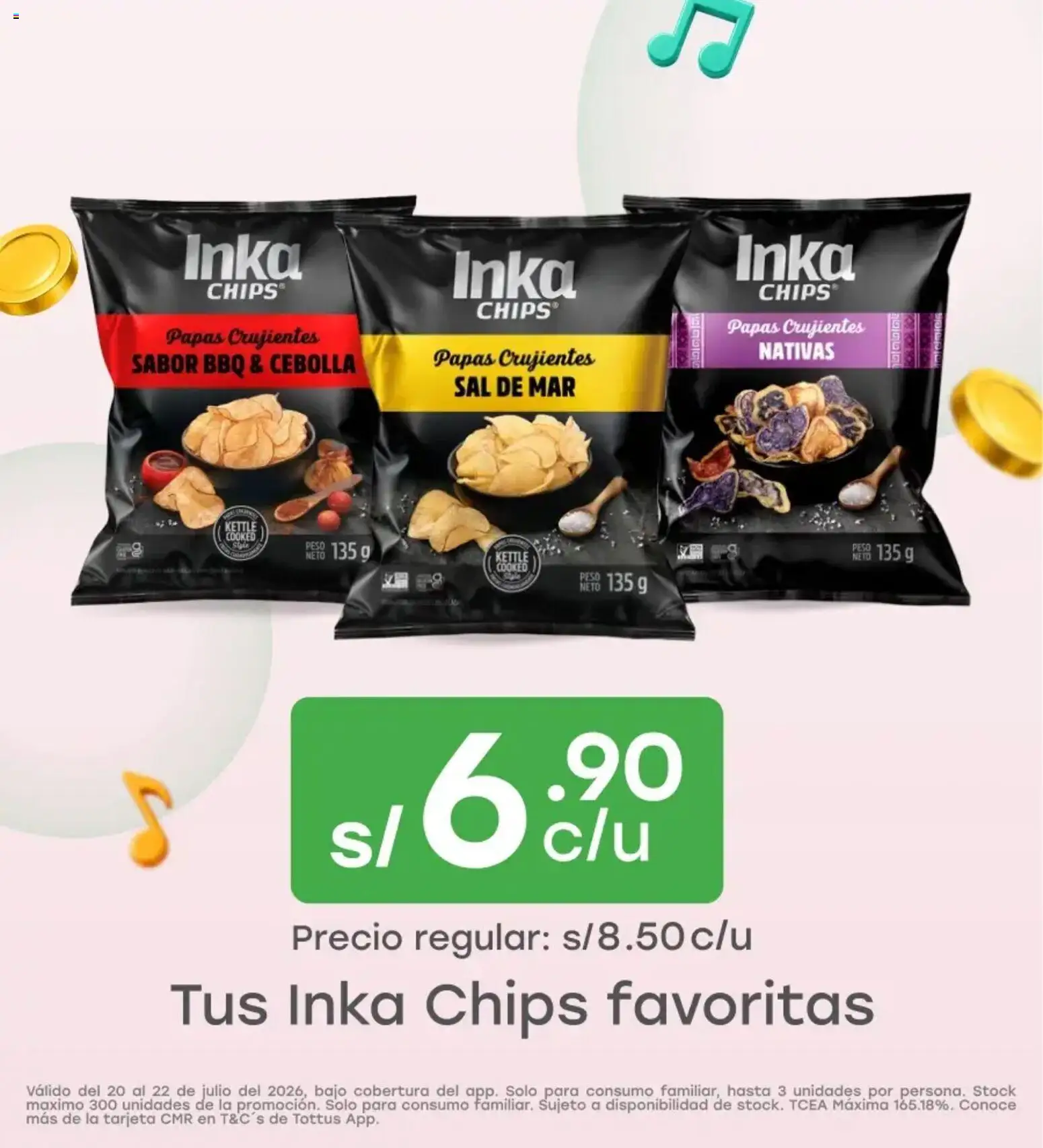 Catálogo Tottus válido desde 20/07/2026 | Página: 3 | Productos: Papas