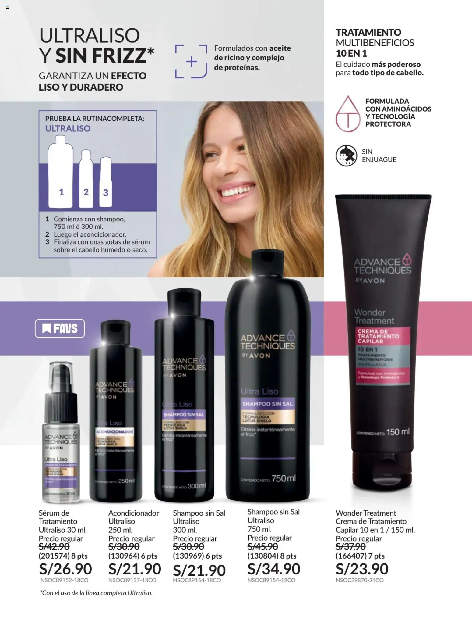 Catálogo Avon válido desde 17.06.2026 | Página: 167 | Productos: Shampoo, Acondicionador, Aceite, Crema