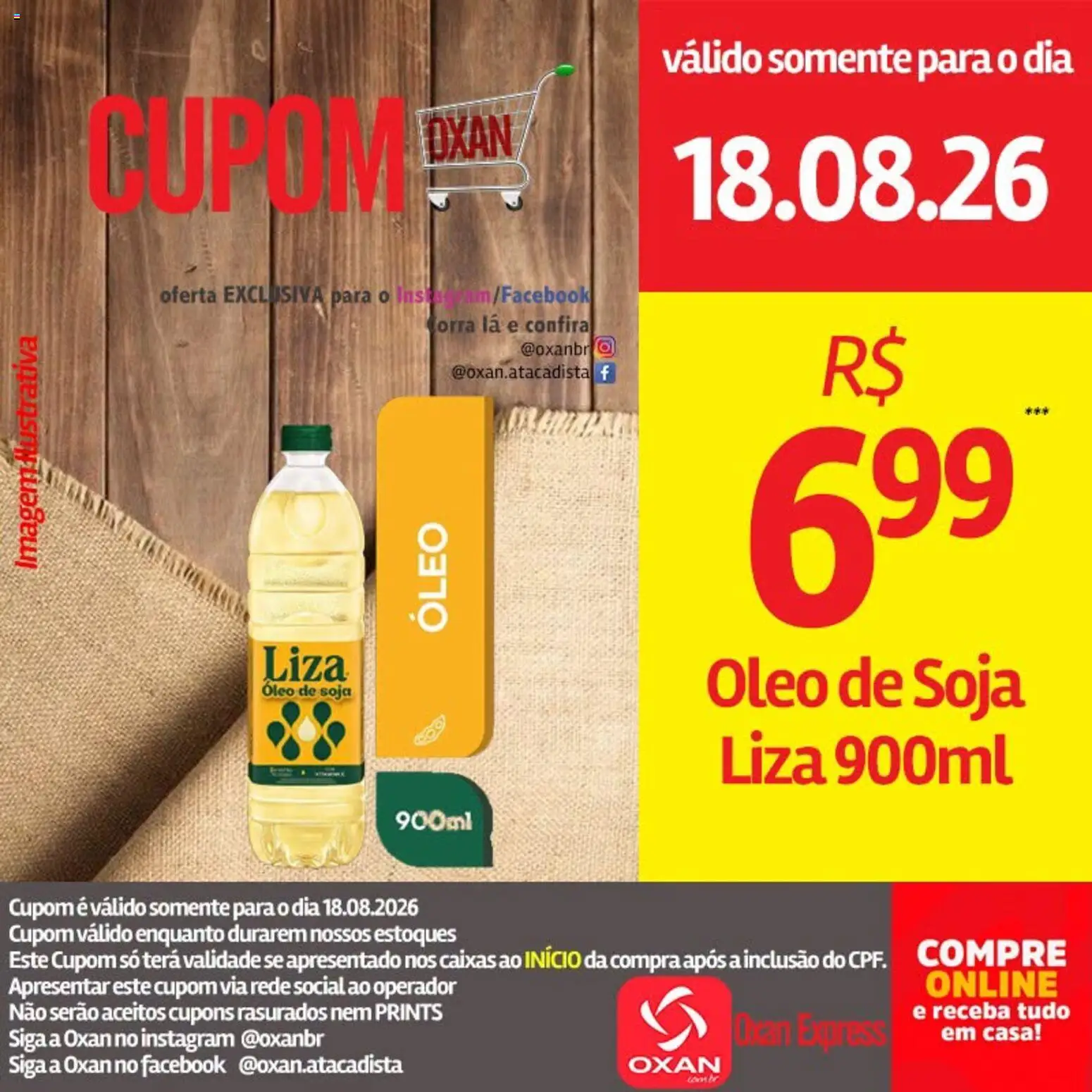 Oxan Atacadista Folheto - válido de 18/08/2026 | Página: 19 | Produtos: Óleo, Soja