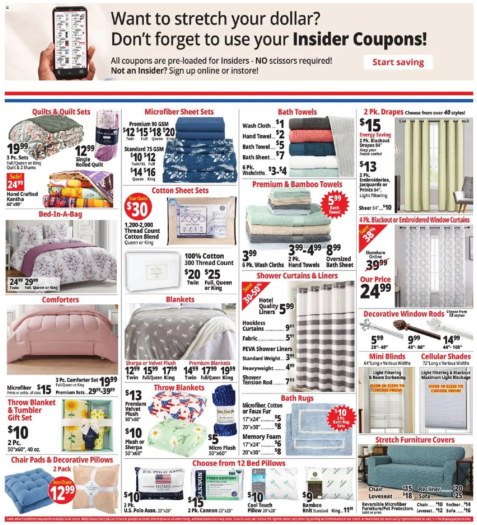 Ocean State Job Lot Weekly Ad - MA - valid from 06/25/2026 | Page: 13 | Products: Blanket, Chair, Bath, Weight