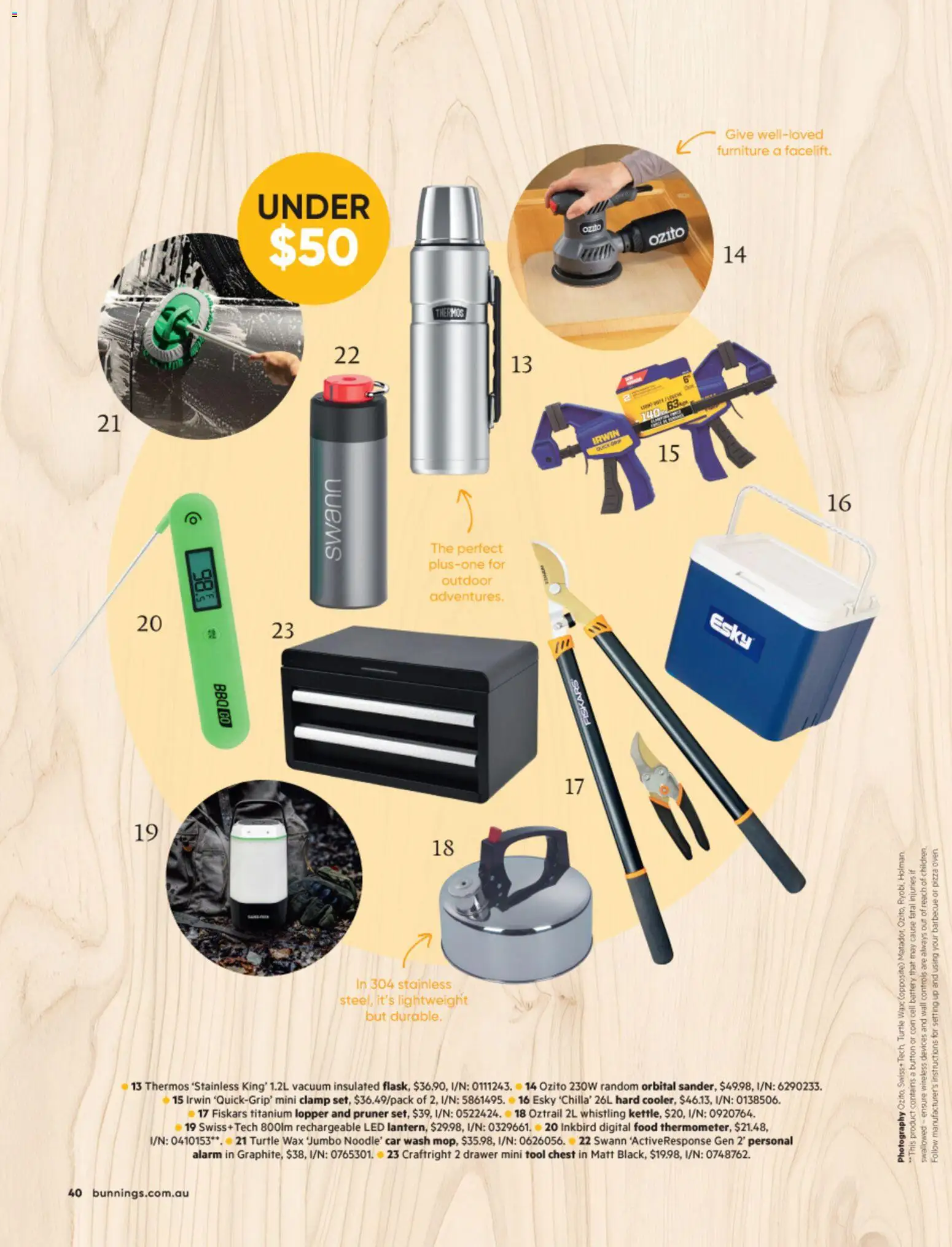 Bunnings Warehouse catalogue - valid from 01/08/2026 | Page: 48 | Products: Food, Battery, Drawer, Pizza