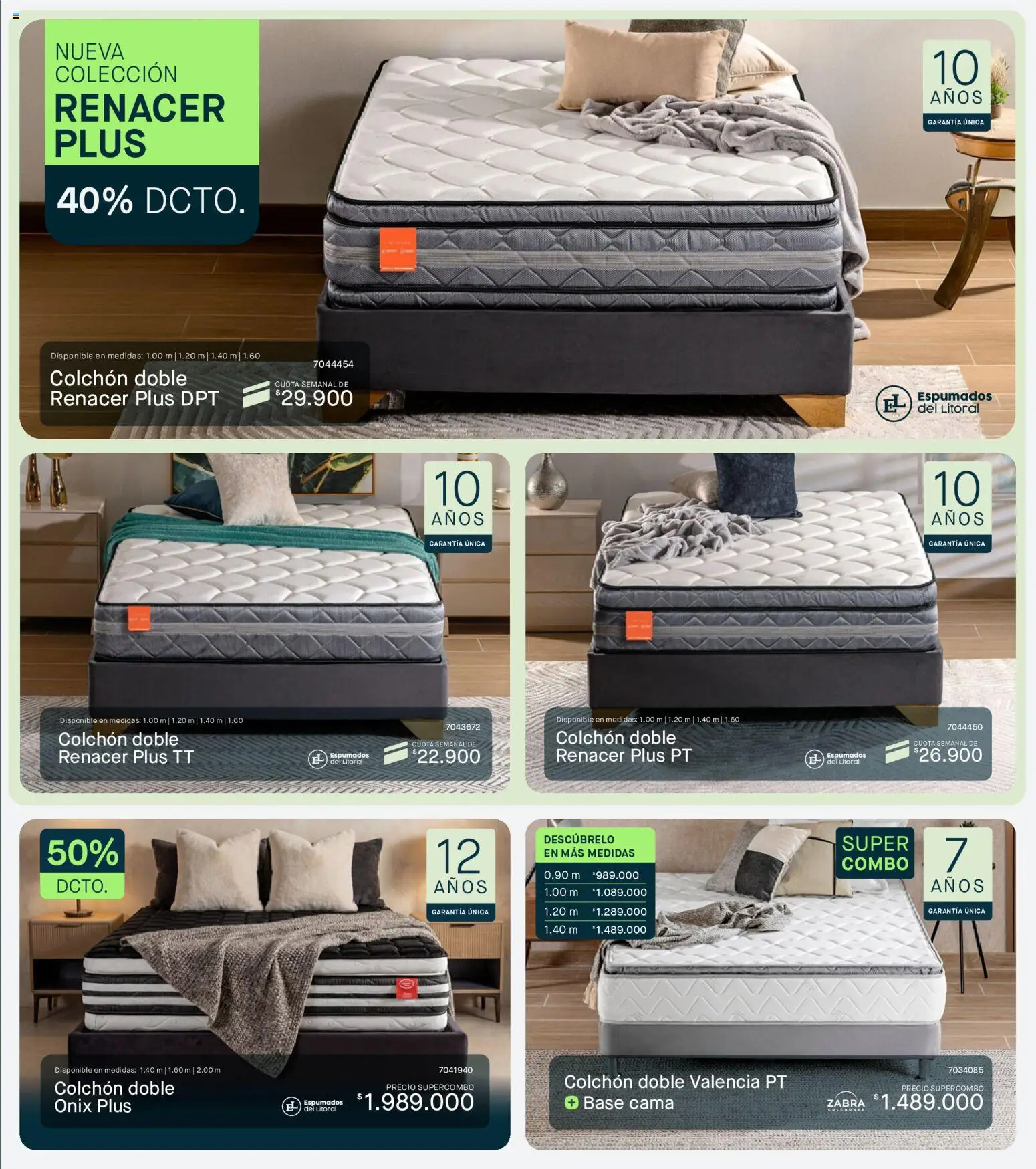 Muebles jamar revista - valida desde el 01/07/2026 | Página: 7 | Productos: Cama, Colchón